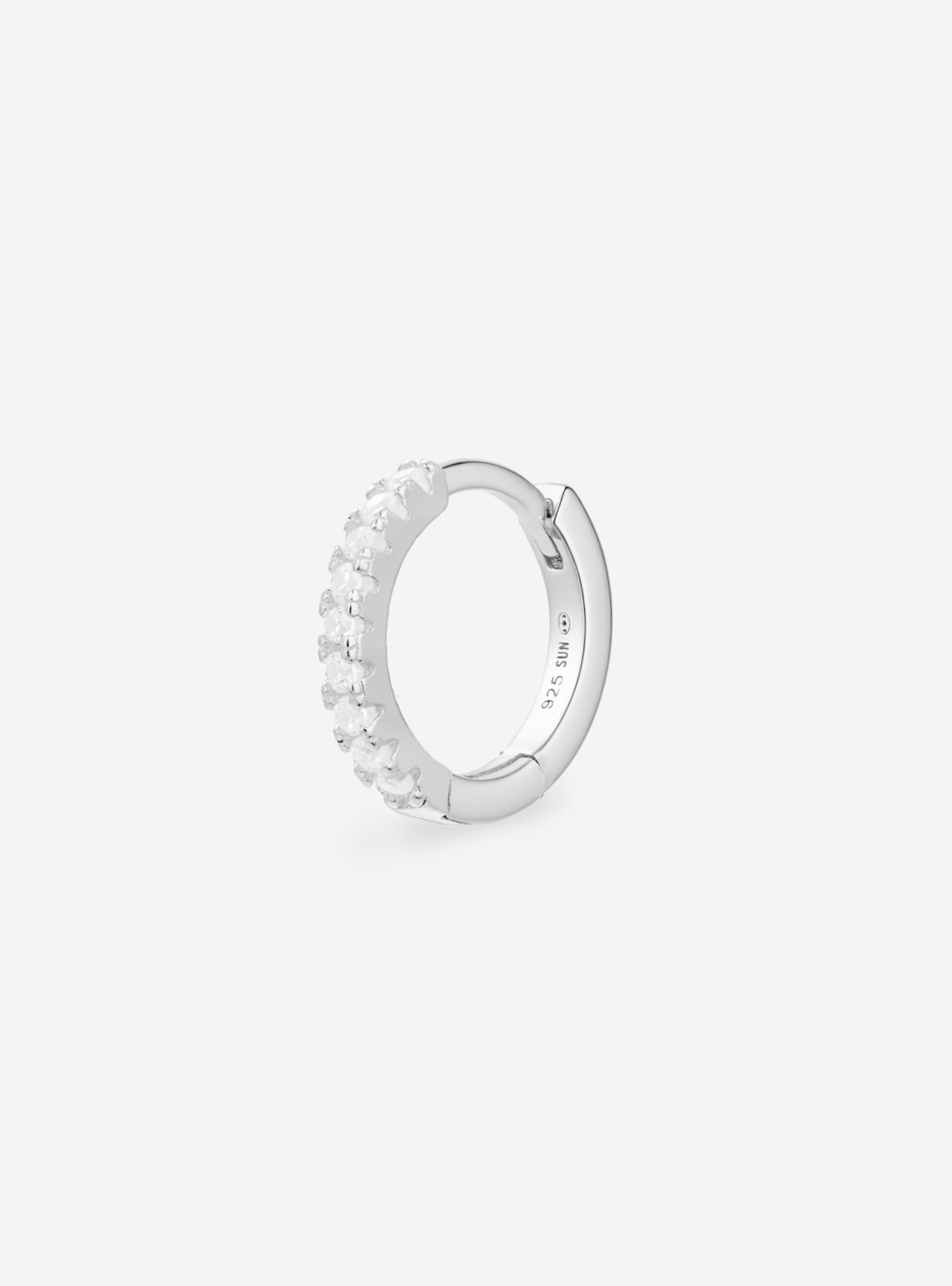 Boucle Pavée 8 mm - Sun Society boucles d'oreille