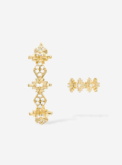 Composition boucles d'oreilles CAI + BAYA