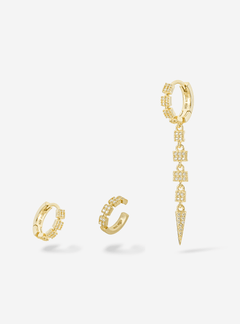 Composition boucles d'oreilles Avalon + The Dolis Sun Society