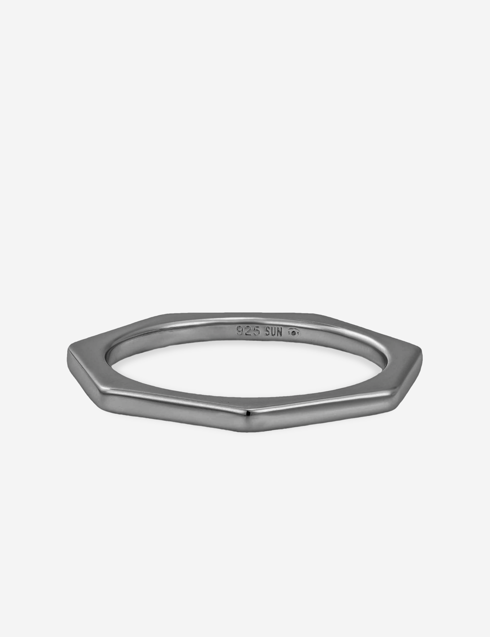 Bague Heptagonal No Stone - Sun Society boucles d'oreille