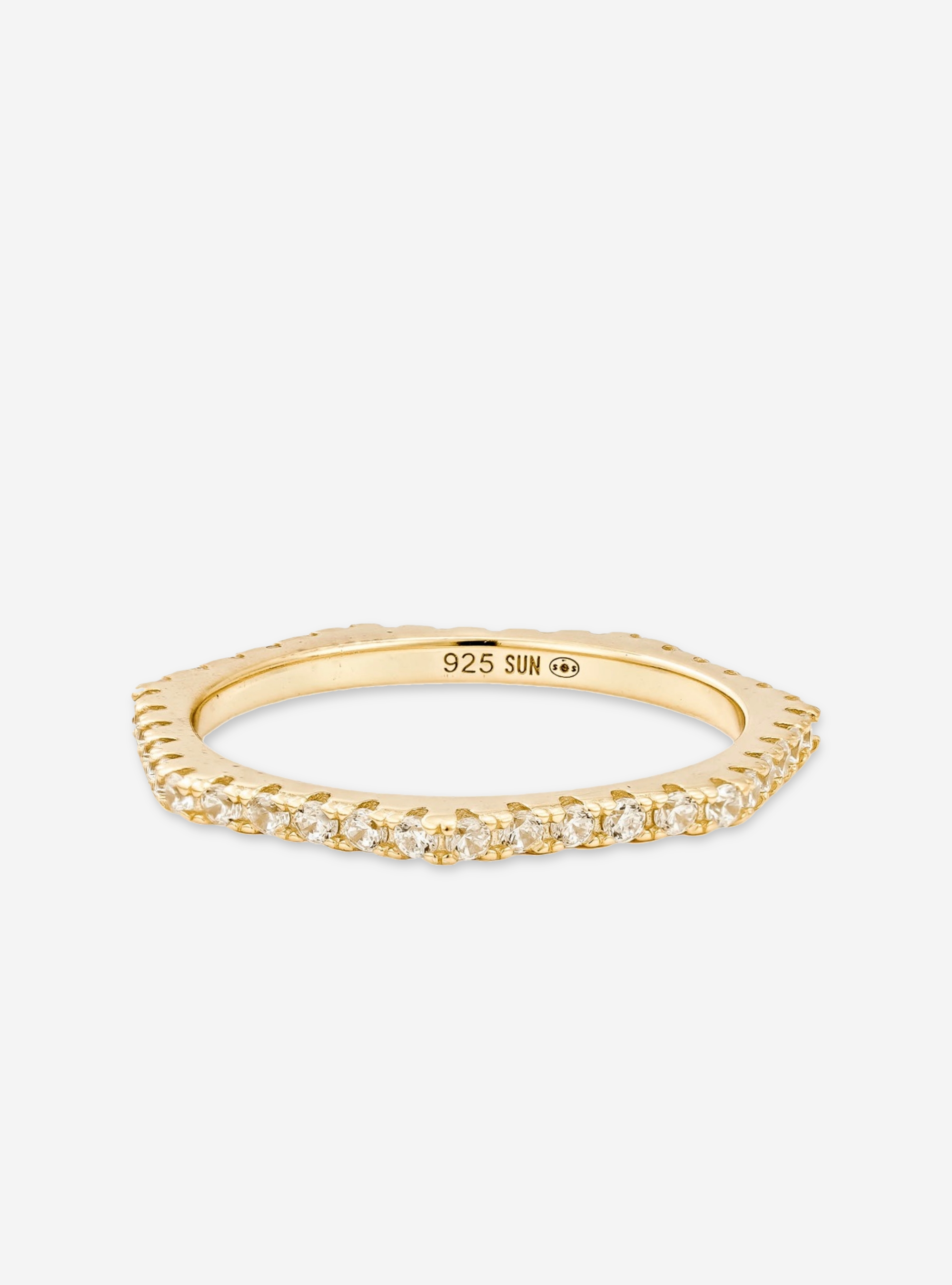 Bague Heptagonal Pavée - Sun Society boucles d'oreille