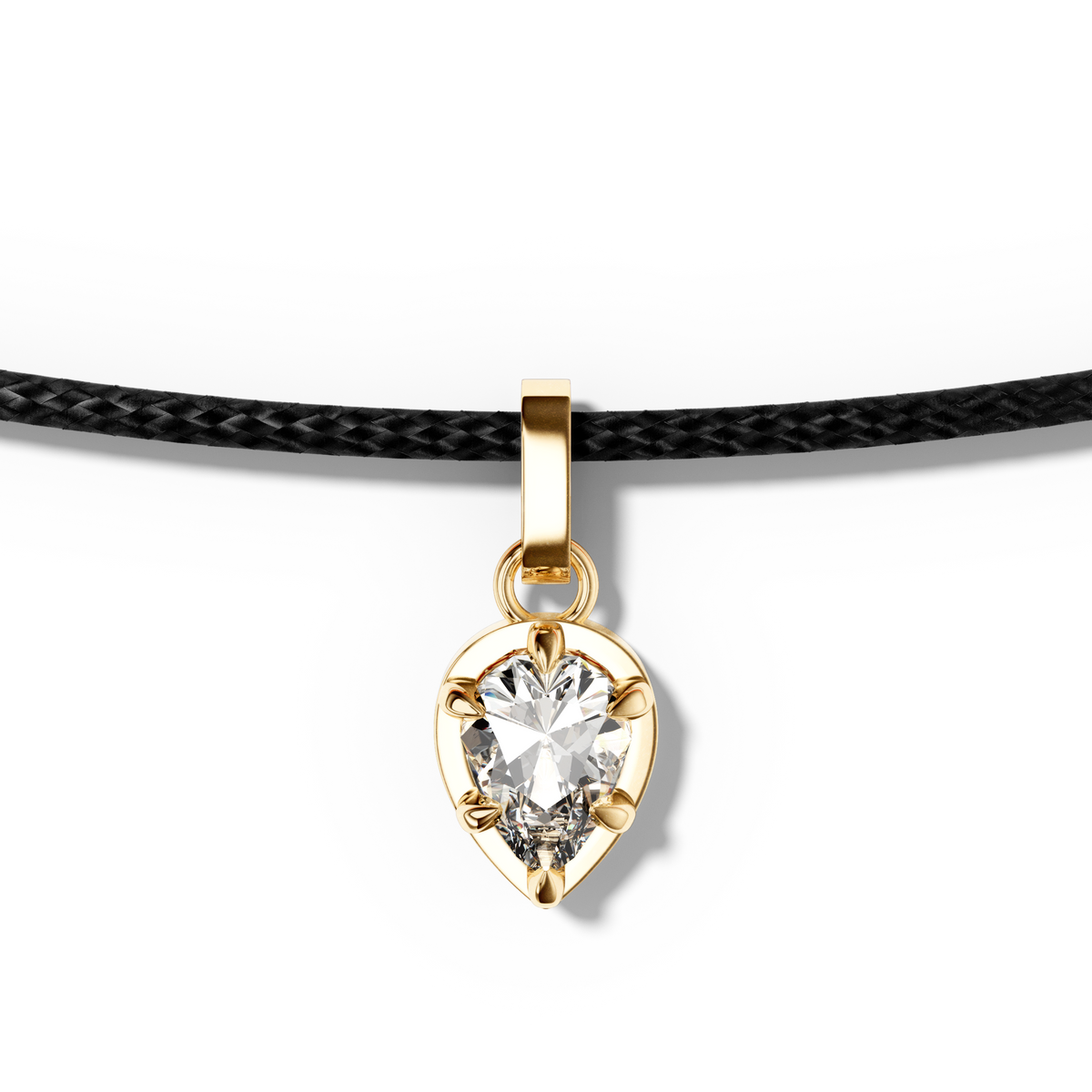 Collier Poire Noir - Sun Society 