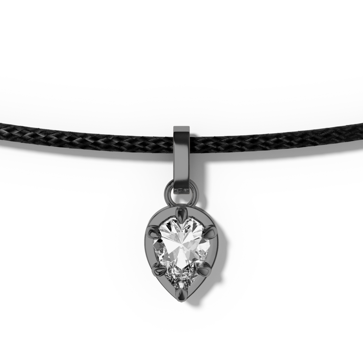 Collier Poire Noir - Sun Society 