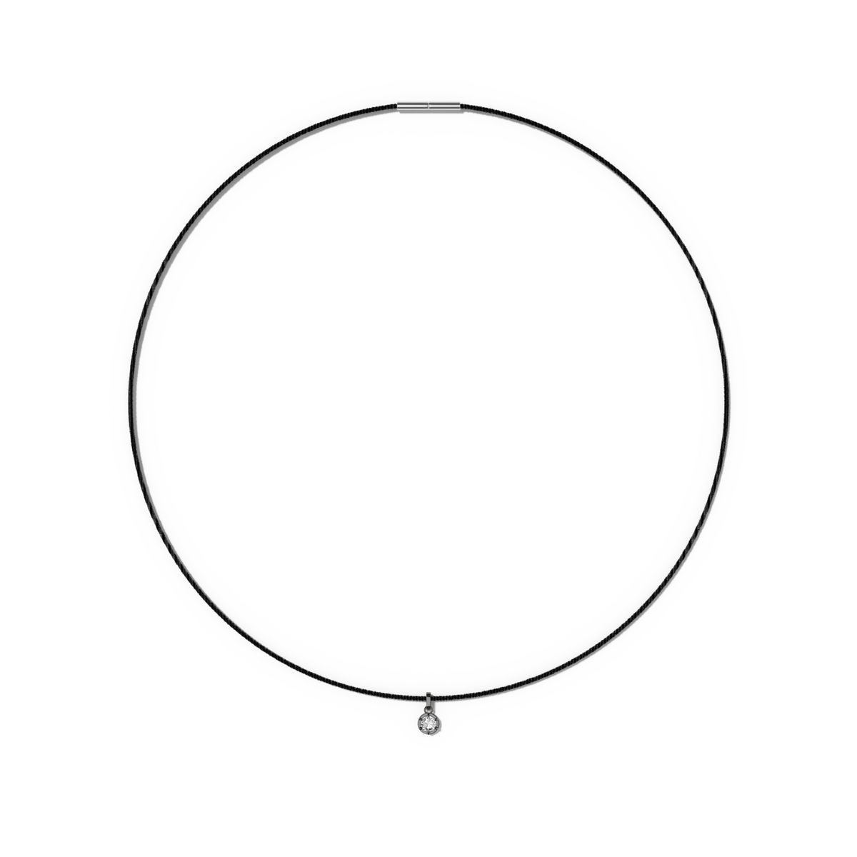 Collier Round Noir - Sun Society 