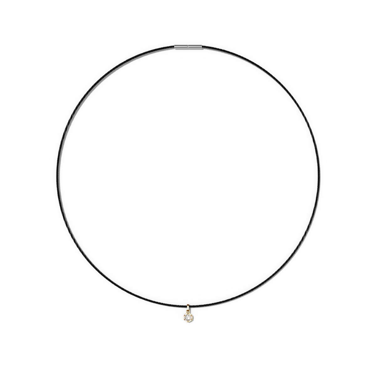 Collier Round Noir - Sun Society 