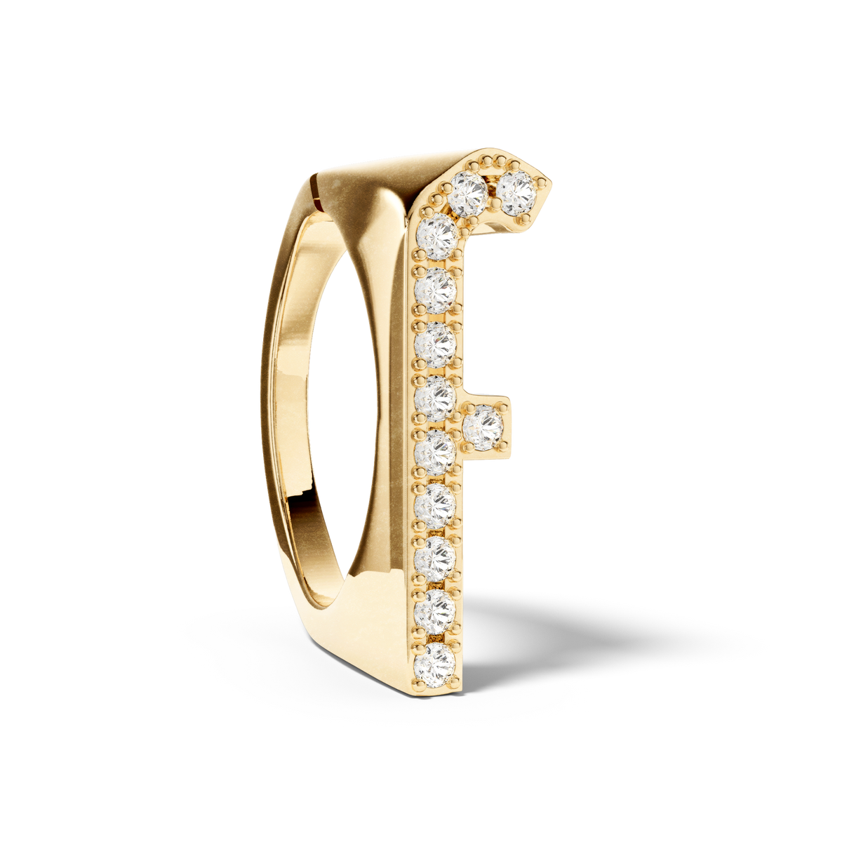 Bague Initial F - Sun Society 