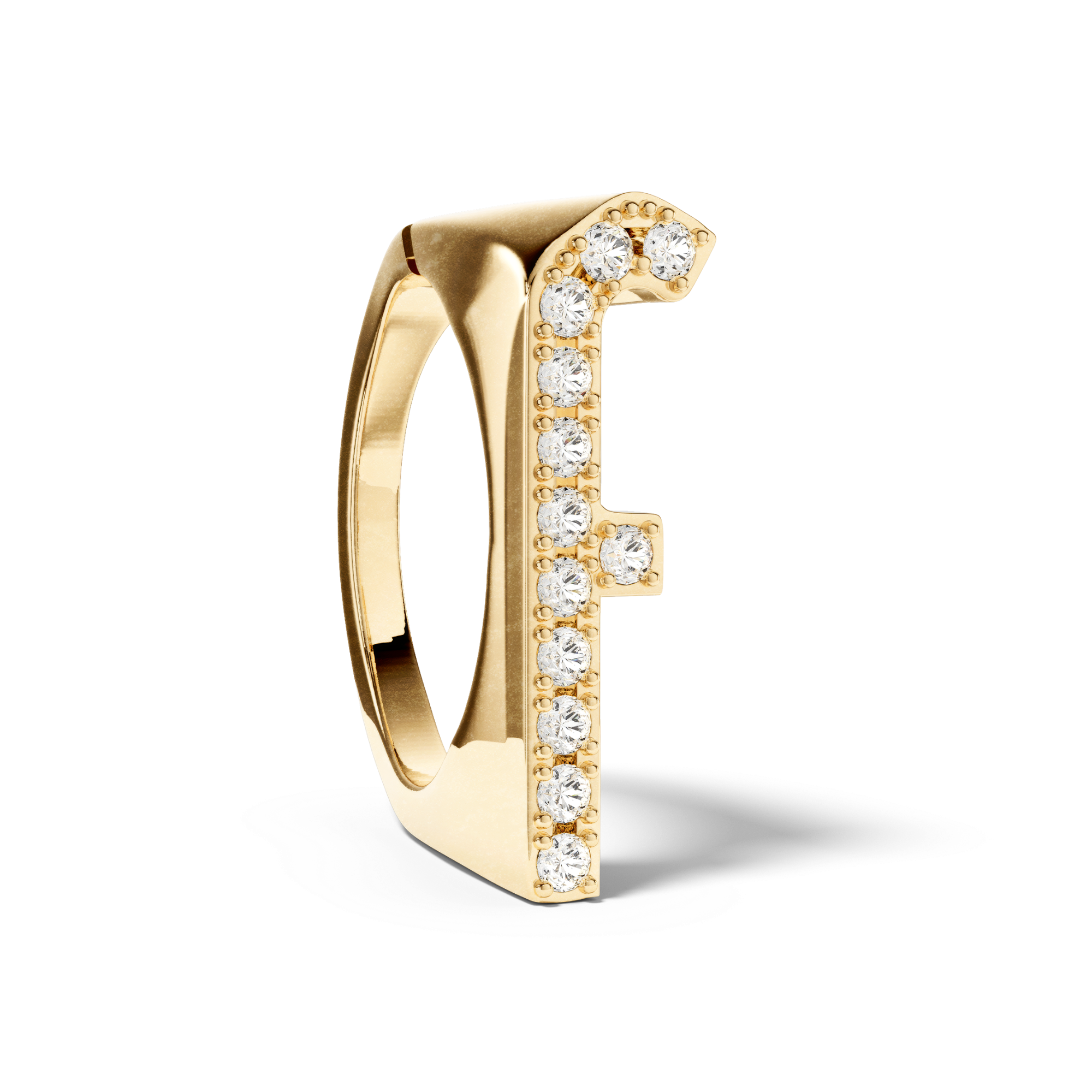 Bague Initial F - Sun Society 