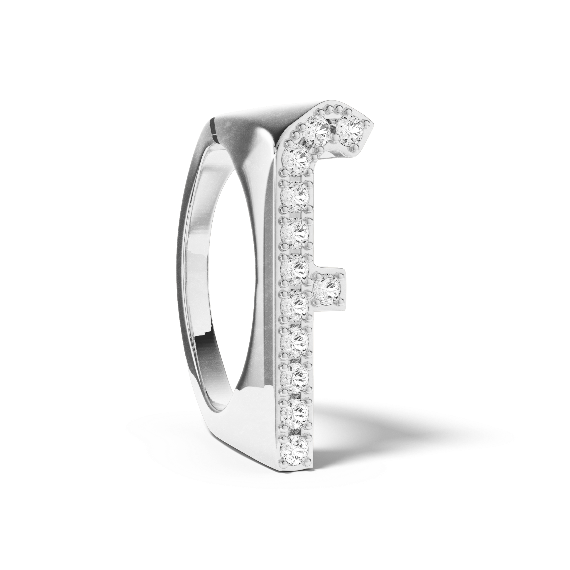 Bague Initial F - Sun Society 