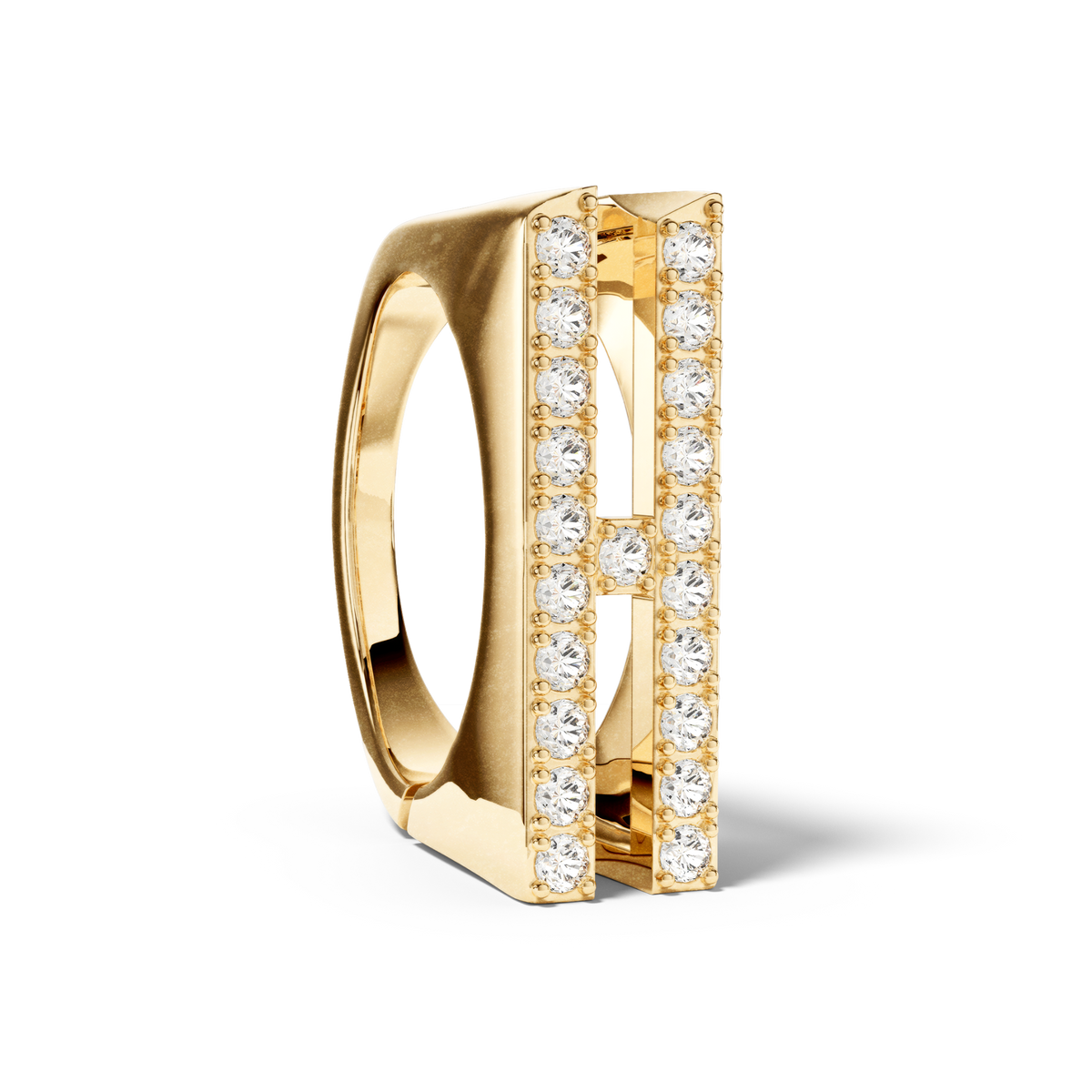 Bague Initial H - Sun Society 