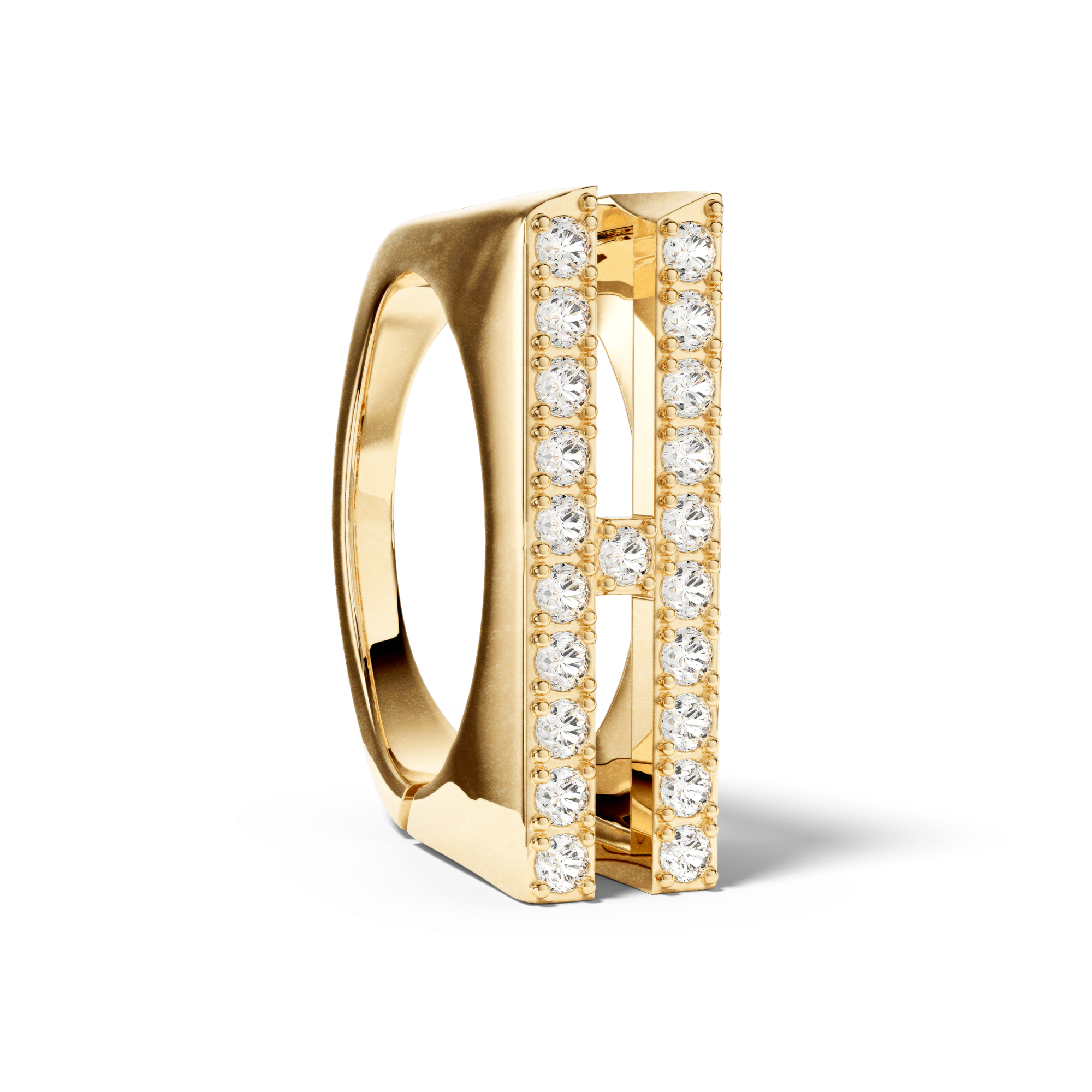Bague Initial H - Sun Society 
