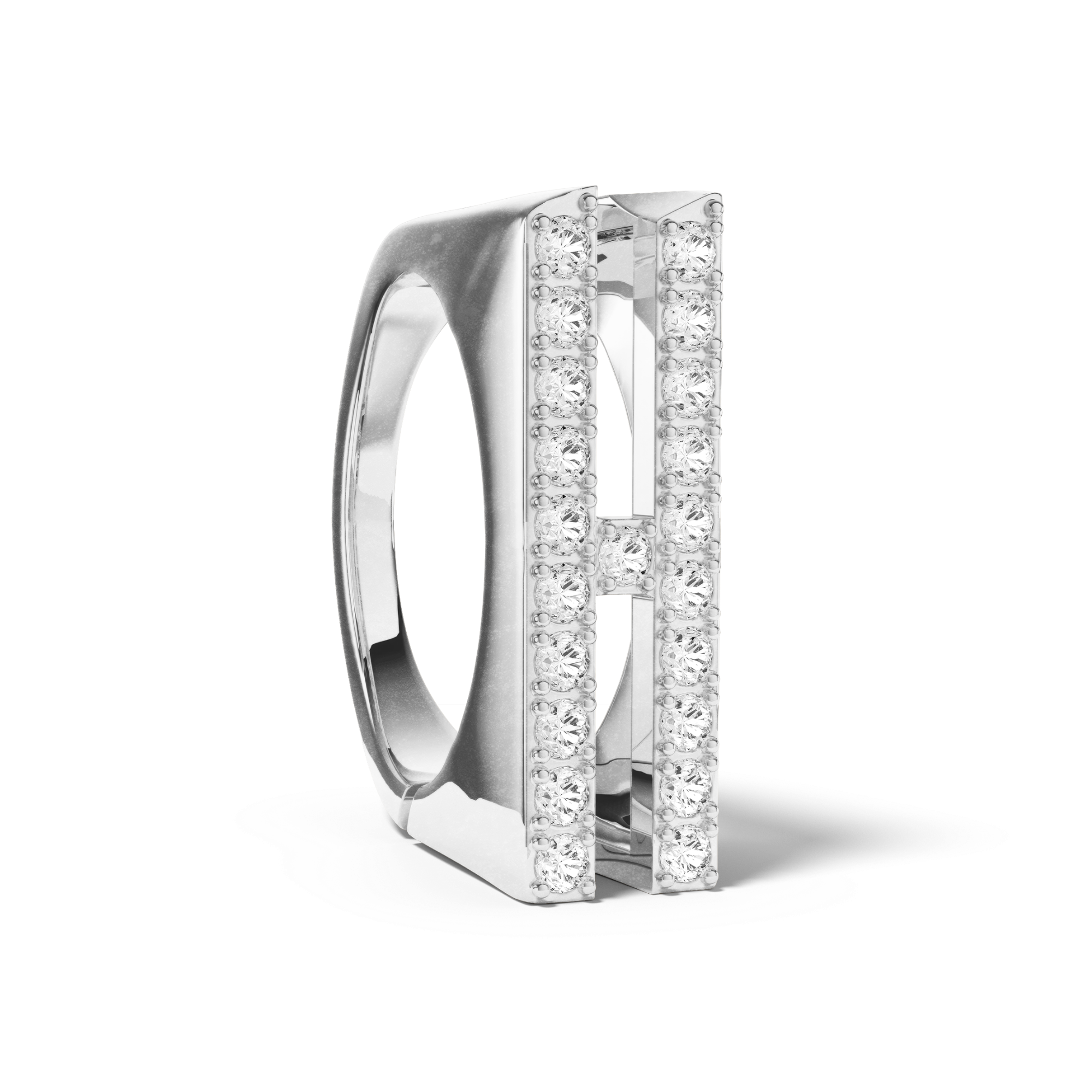Bague Initial H - Sun Society 