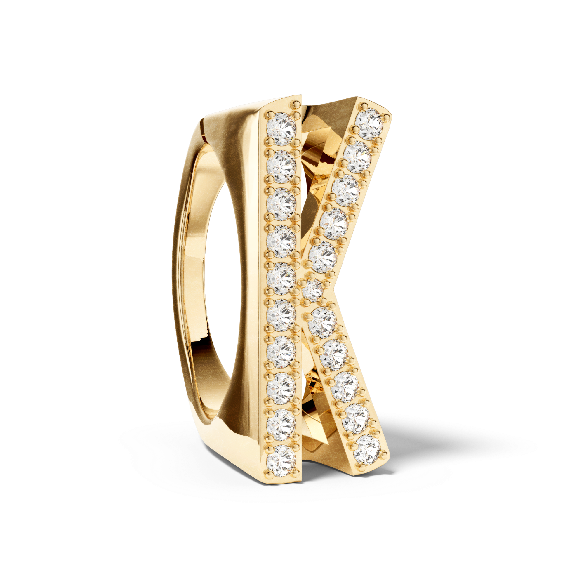 Bague Initial K - Sun Society 