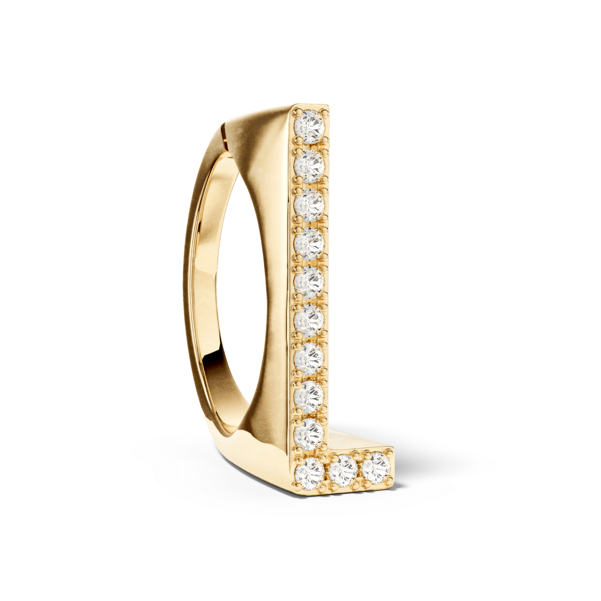 Bague Initial L - Sun Society 