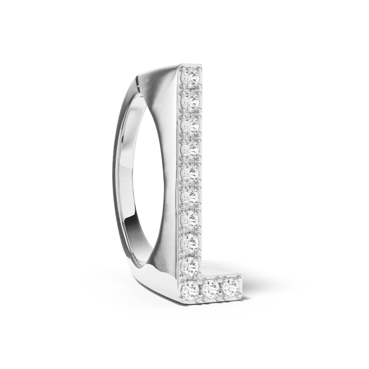 Bague Initial L - Sun Society 