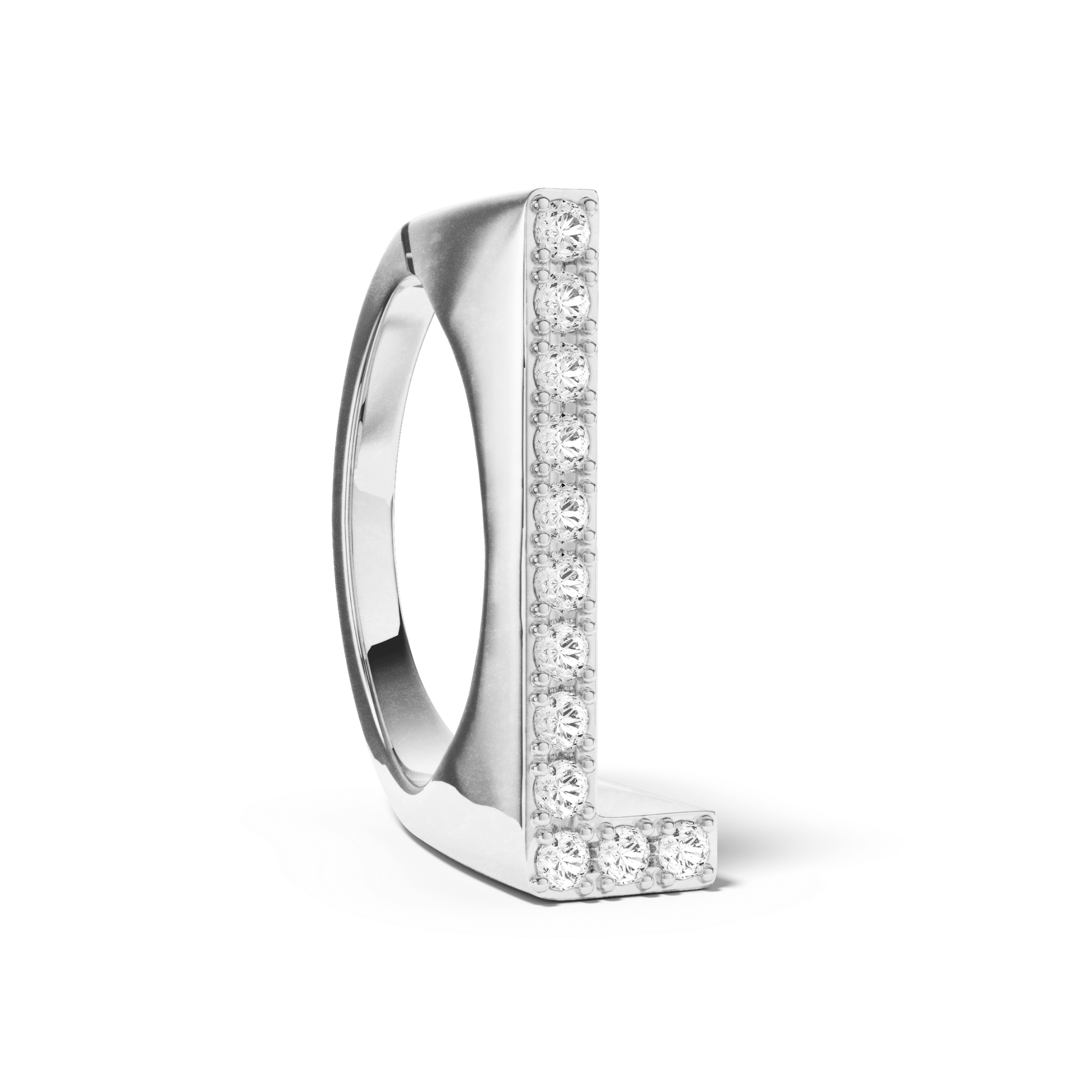 Bague Initial L - Sun Society 