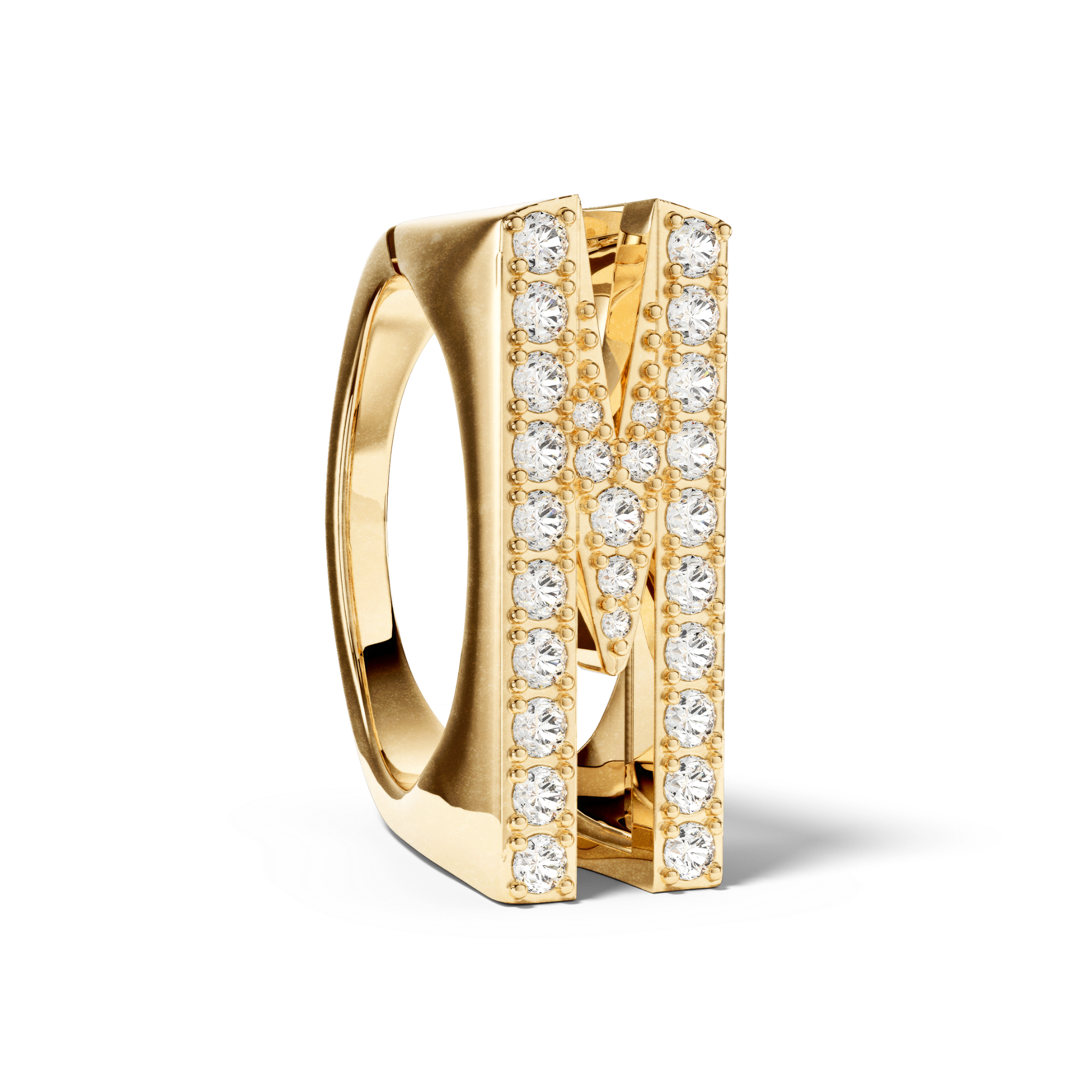 Bague Initial M - Sun Society 