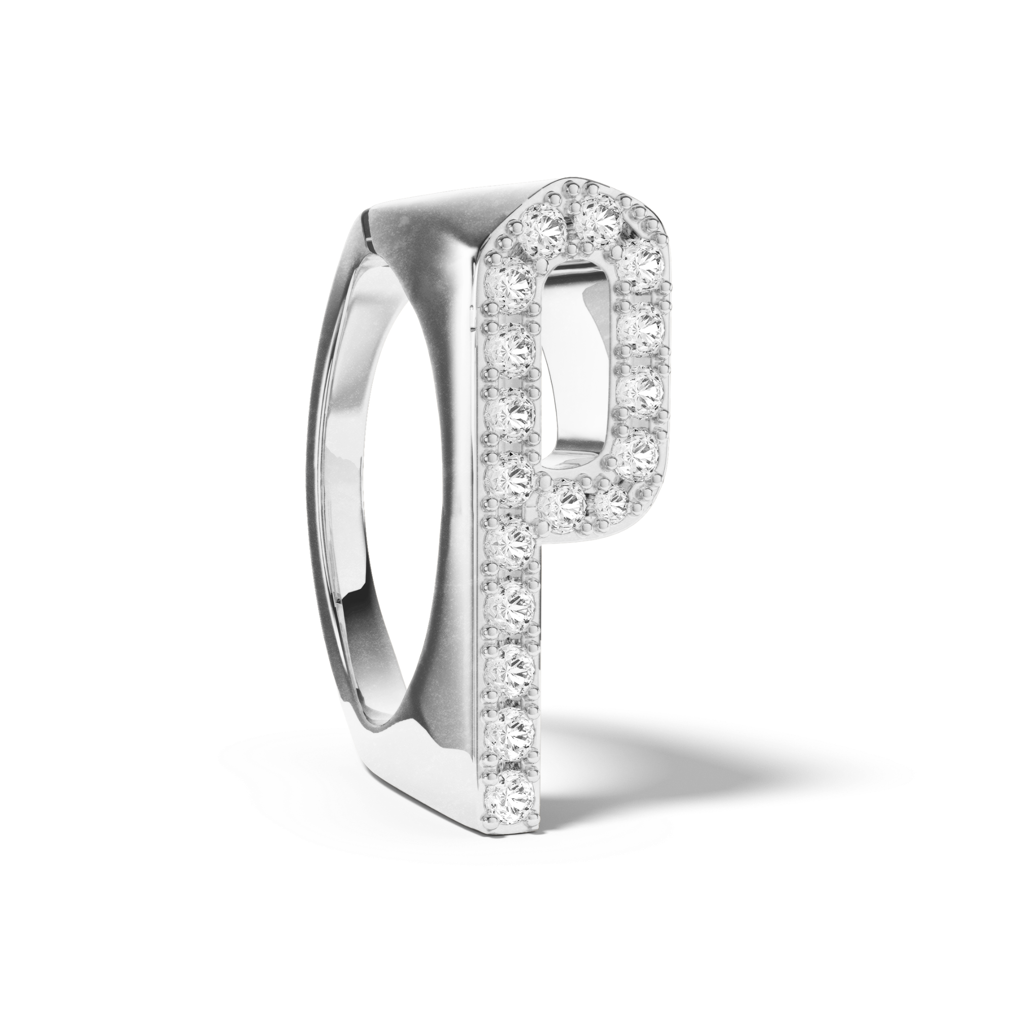Bague Initial P - Sun Society 