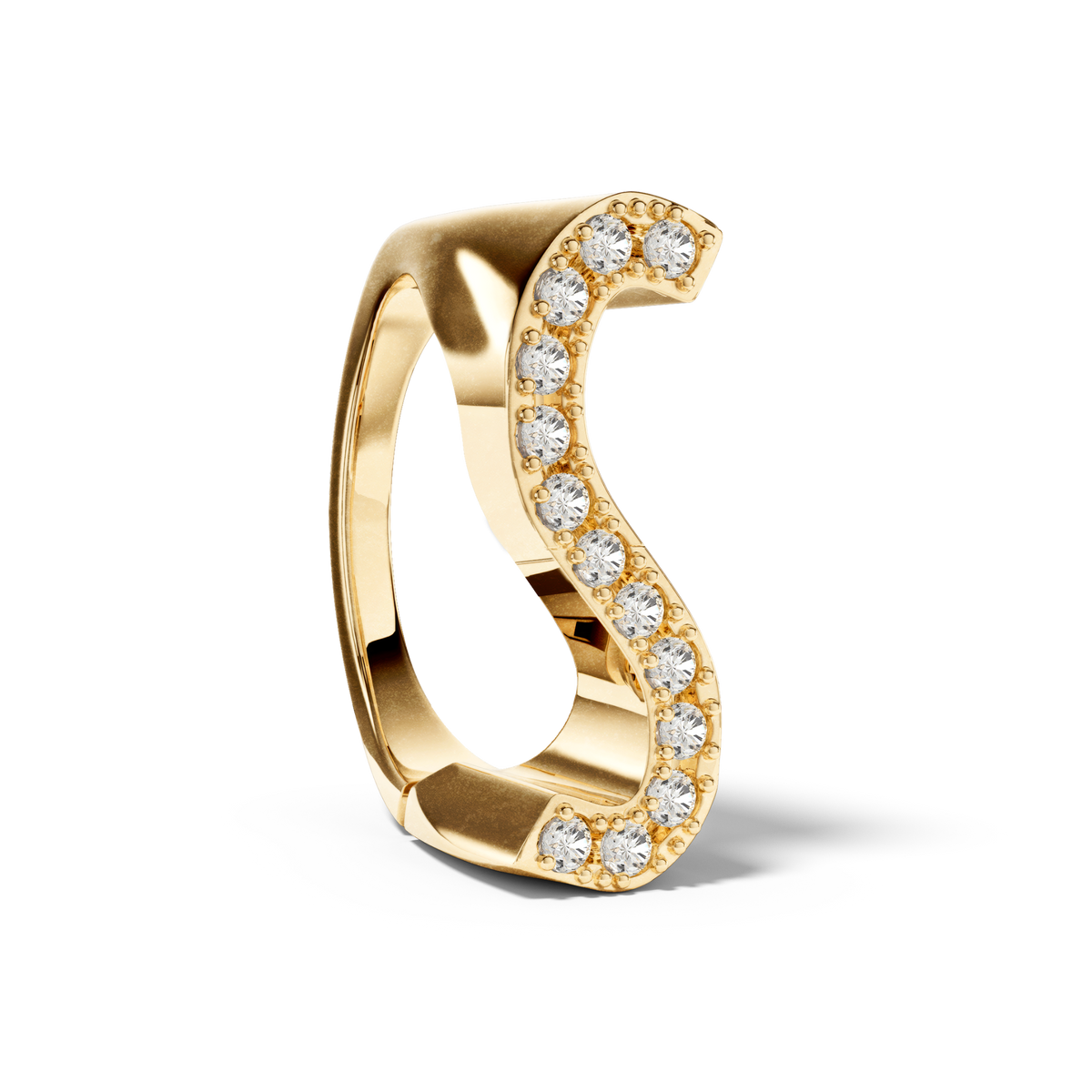 Bague Initial S - Sun Society 