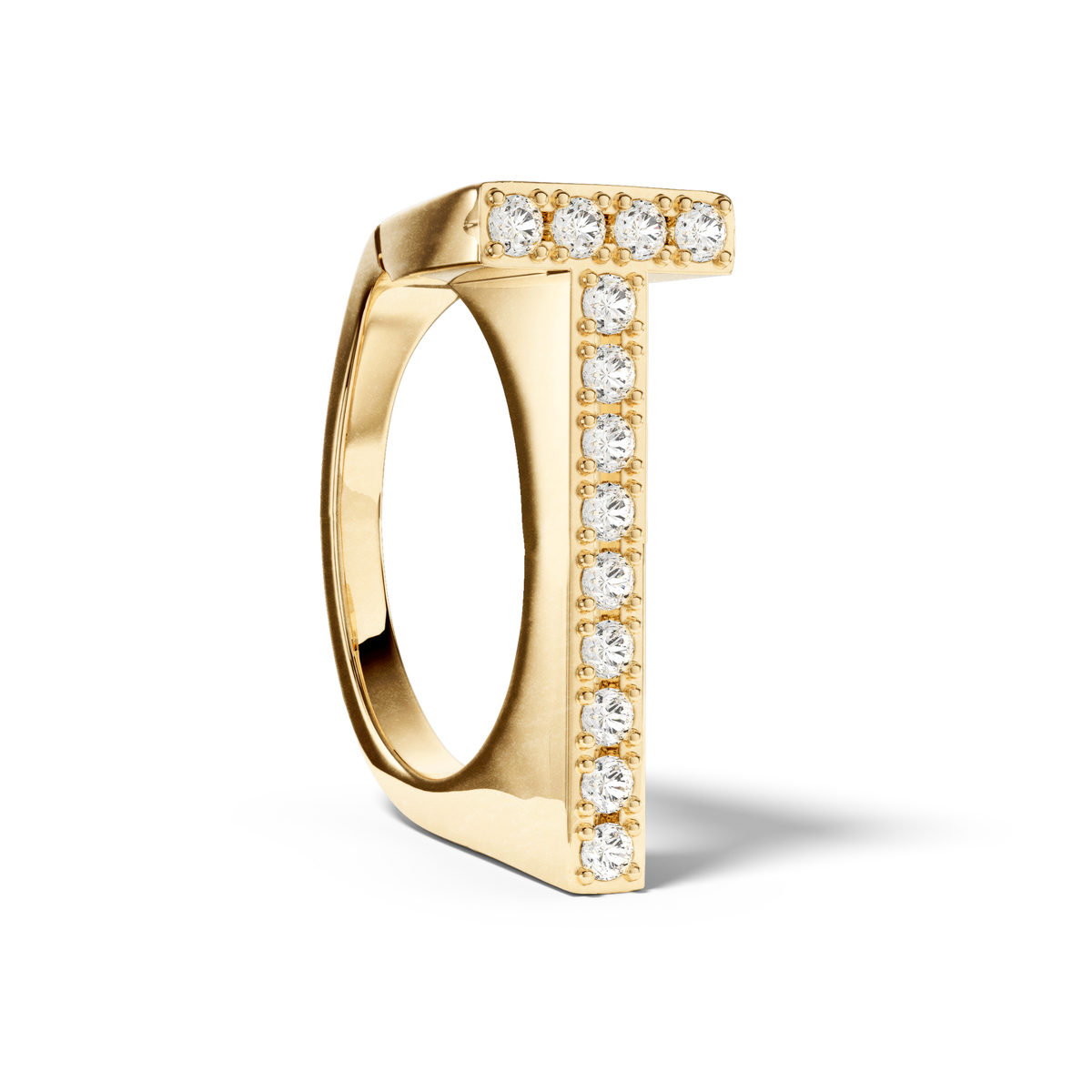 Bague Initial T - Sun Society 