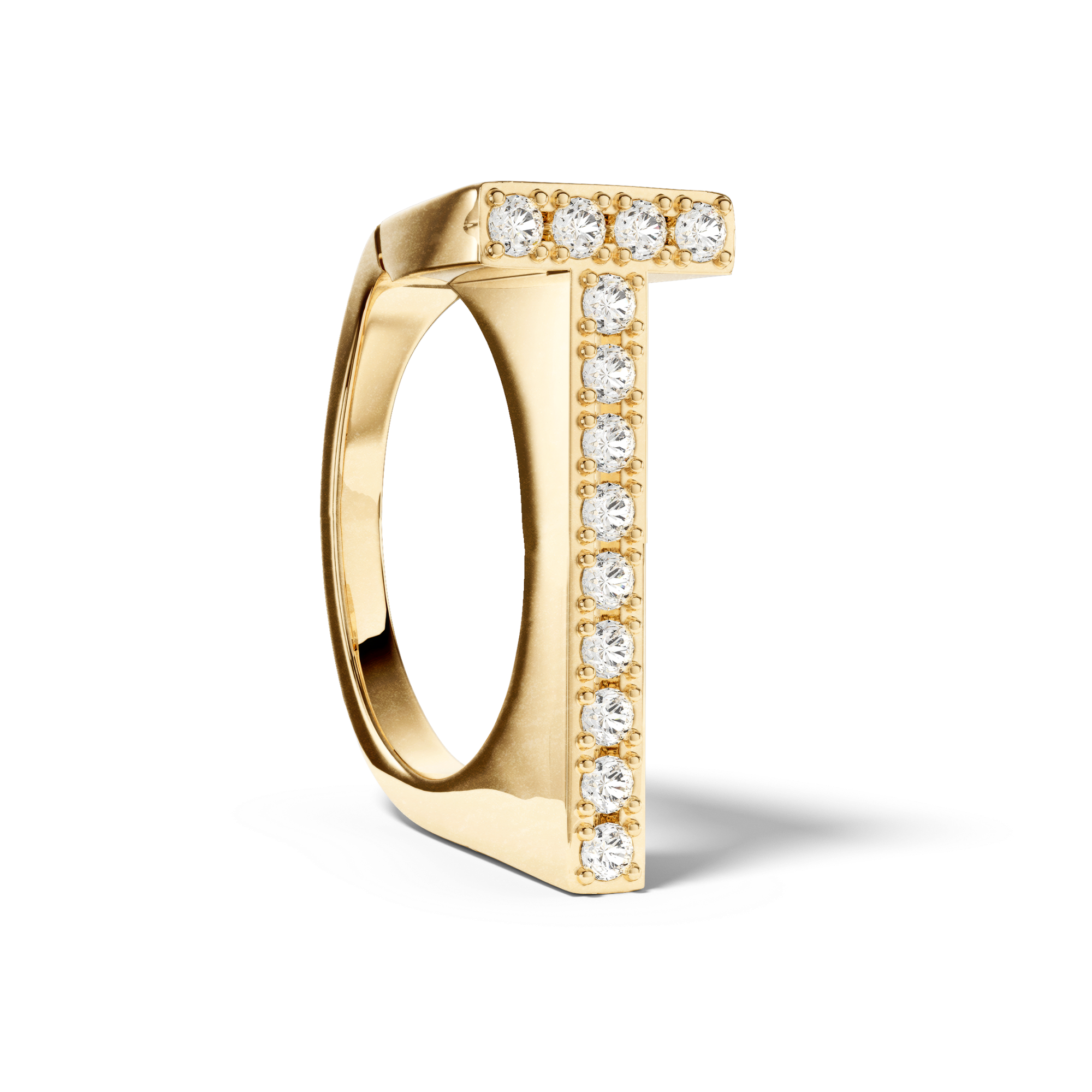 Bague Initial T - Sun Society 