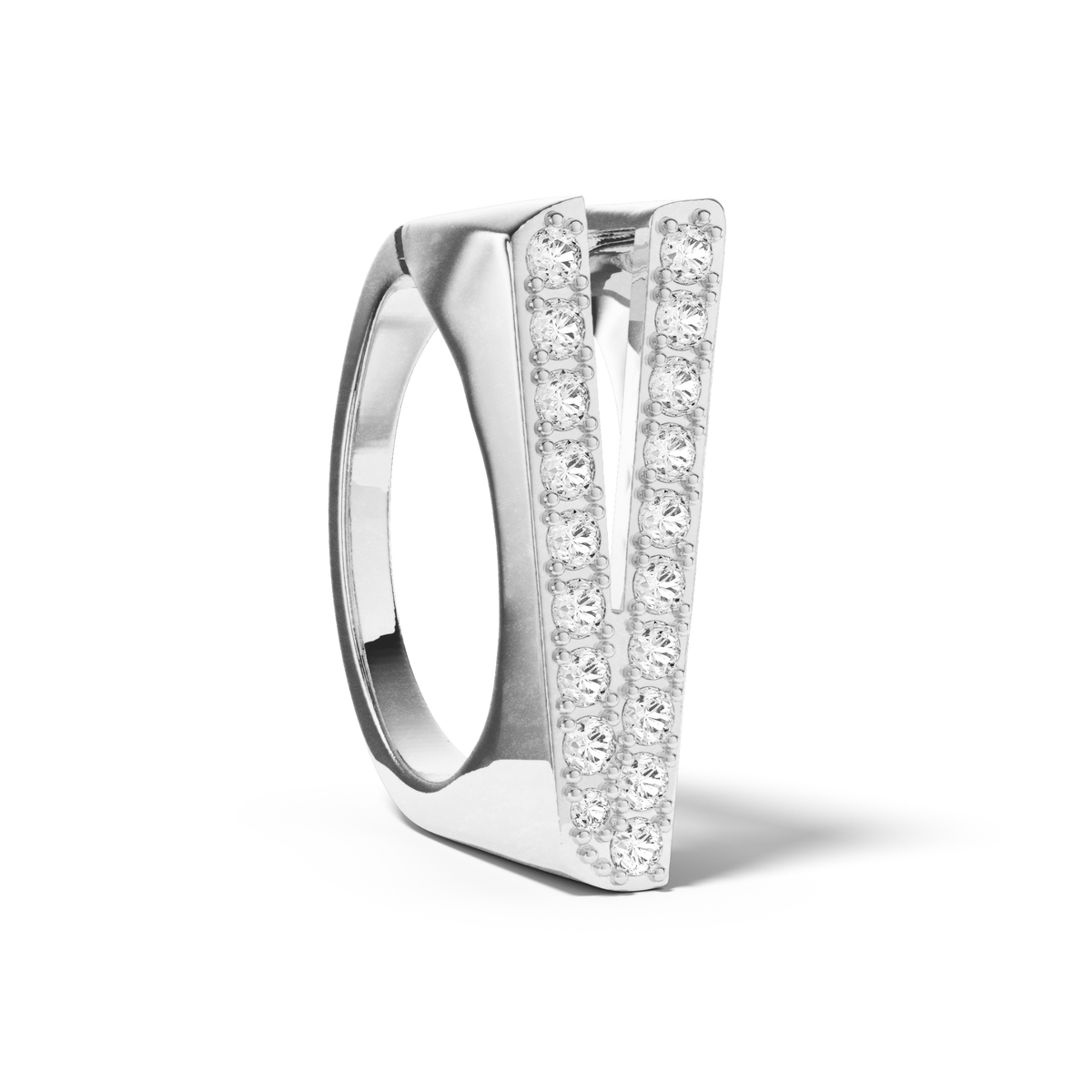 Bague Initial V - Sun Society 