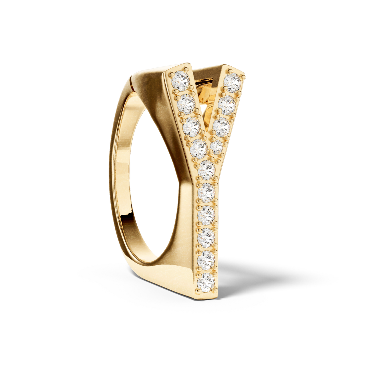 Bague Initial Y - Sun Society 