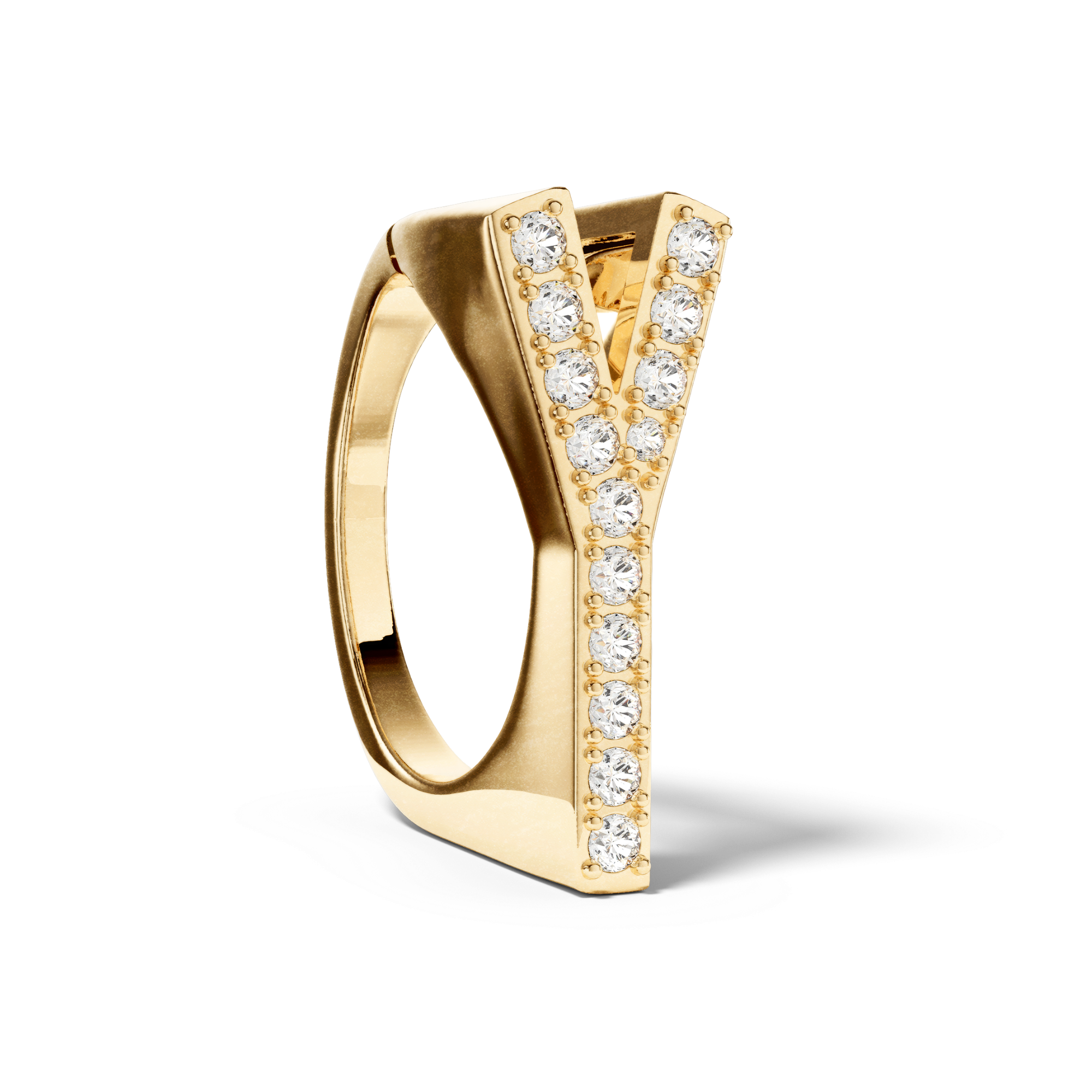 Bague Initial Y - Sun Society 