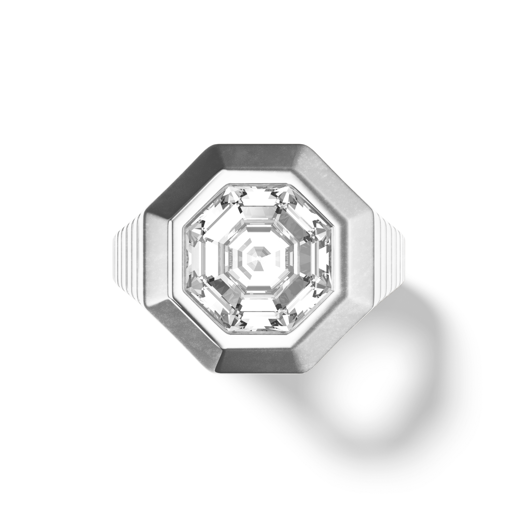 Bague Octagon Solitaire