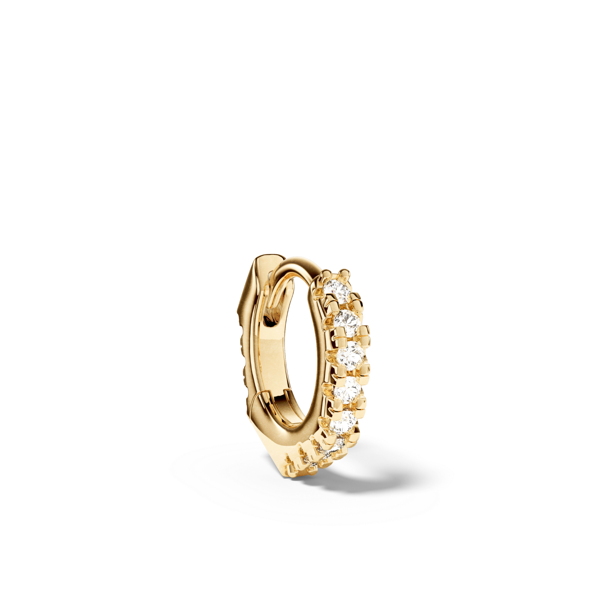 Boucle Heptagonal Pavée 6.5 mm - Sun Society 