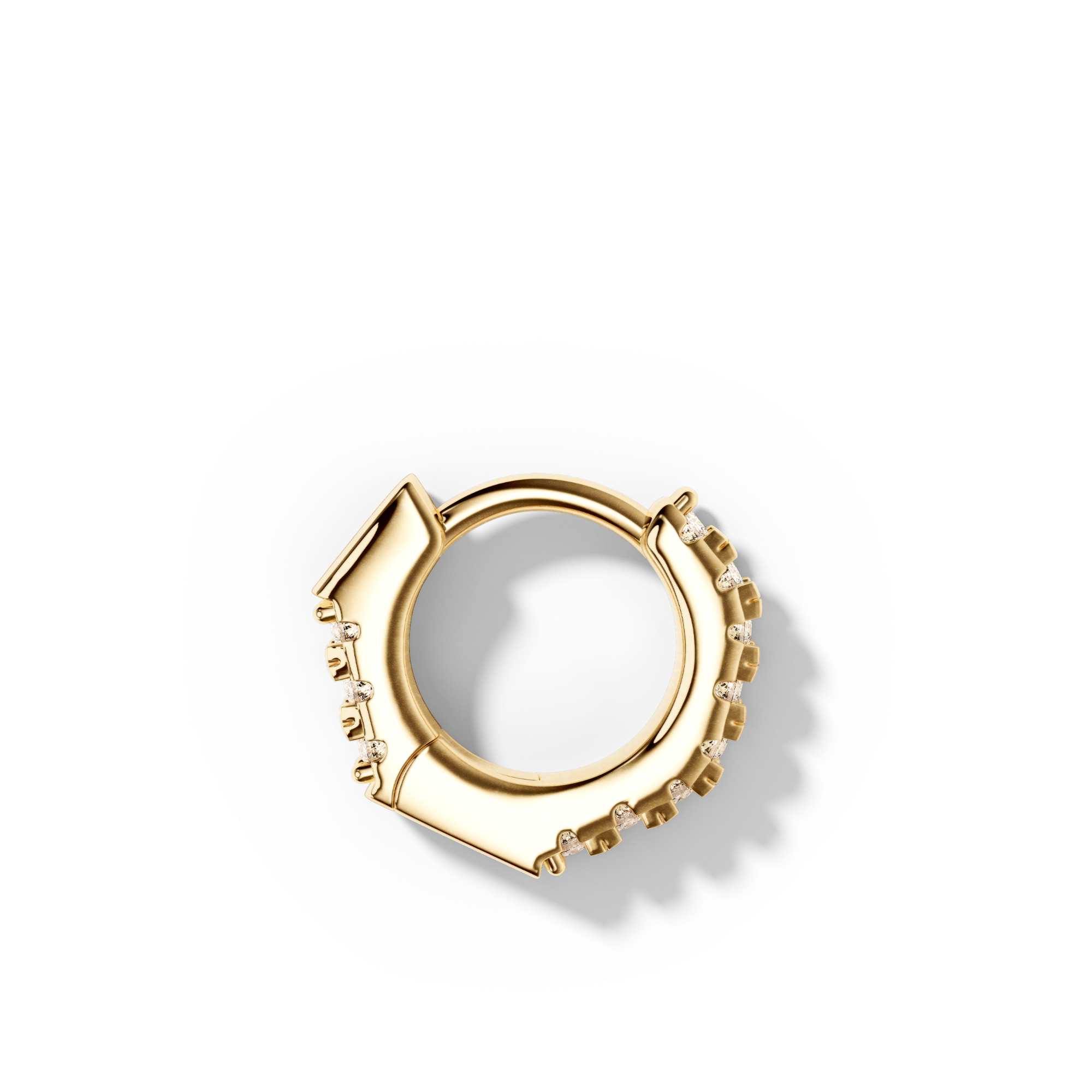 Boucle Heptagonal Pavée 6.5 mm - Sun Society 
