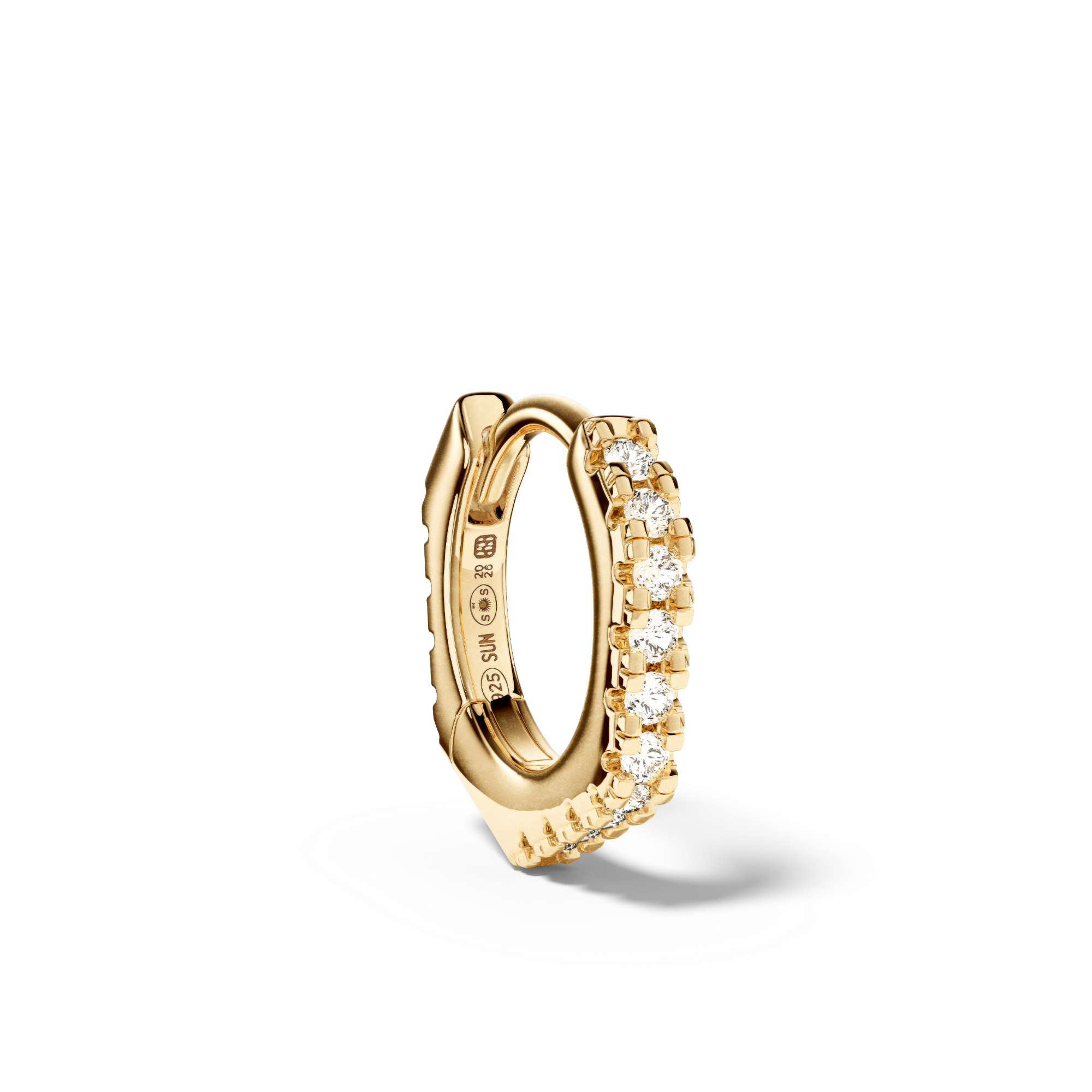 Boucle Heptagonal Pavée 8 mm - Sun Society 