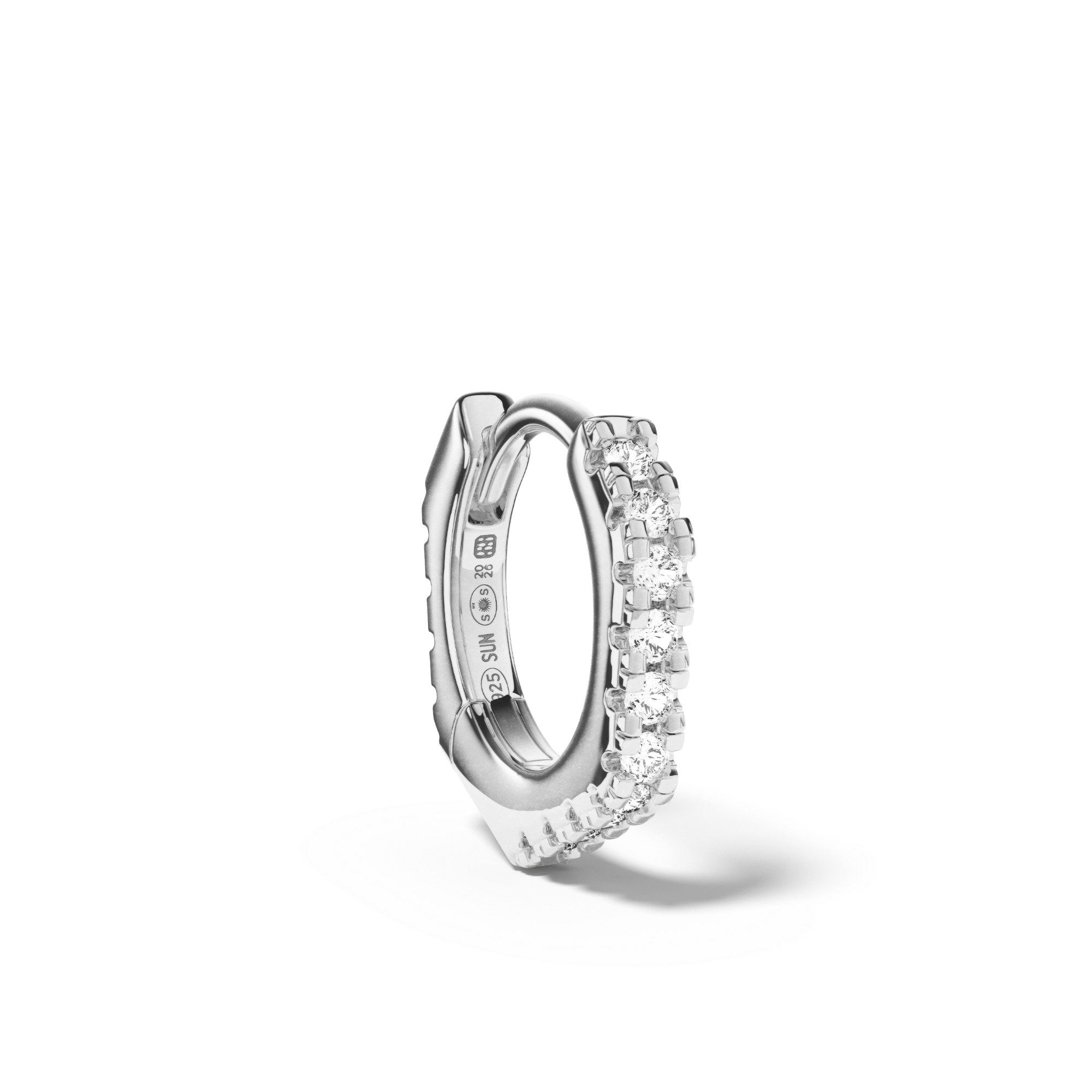 Boucle Heptagonal Pavée 8 mm - Sun Society 