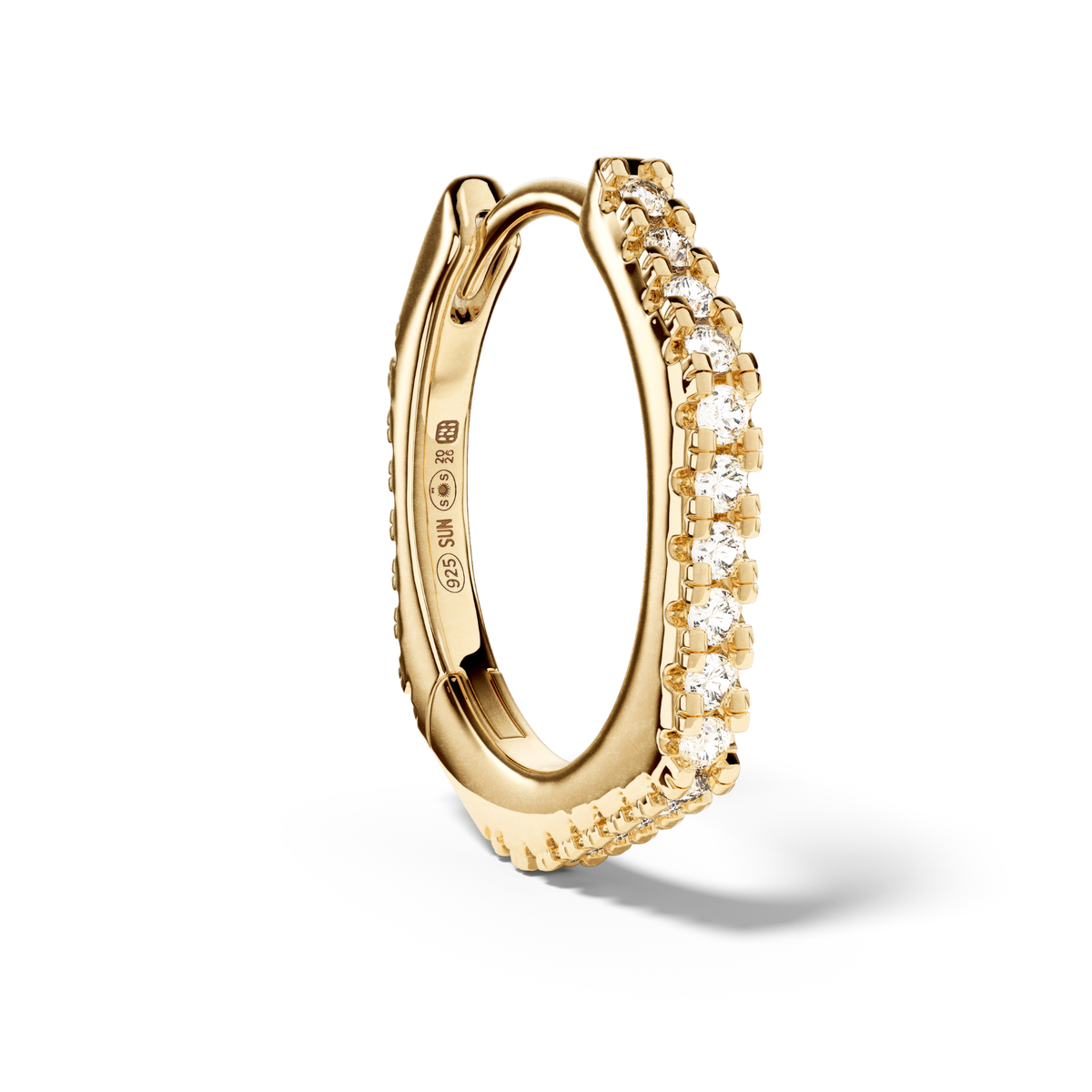 Boucle Heptagonal Pavée 13 mm - Sun Society 