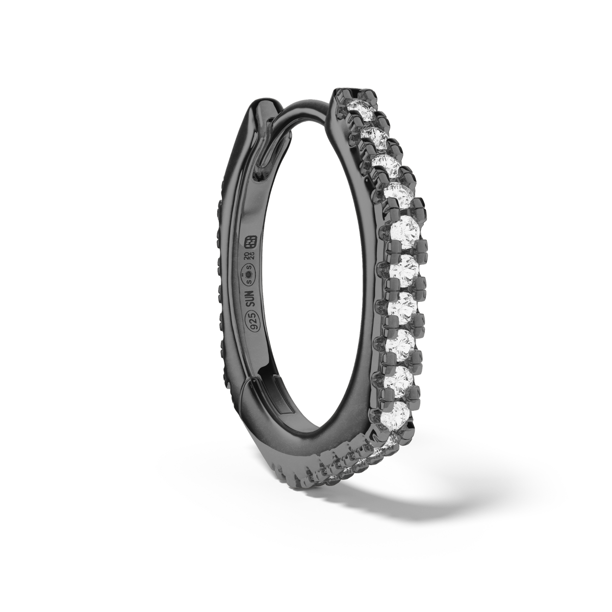 Boucle Heptagonal Pavée 13 mm - Sun Society 
