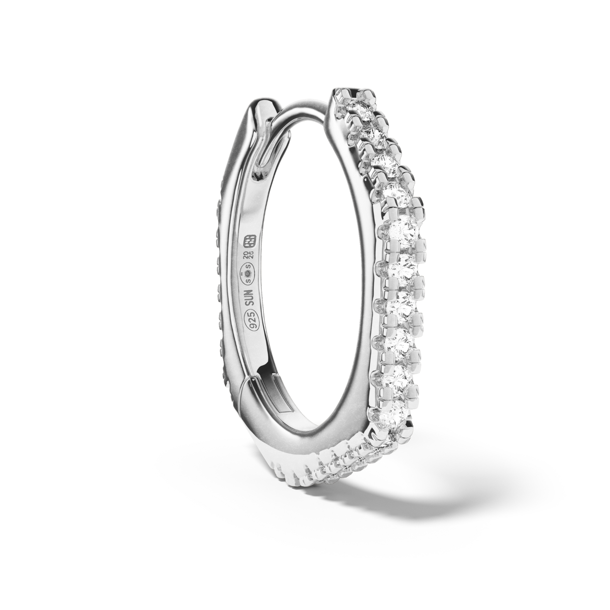 Boucle Heptagonal Pavée 13 mm - Sun Society 