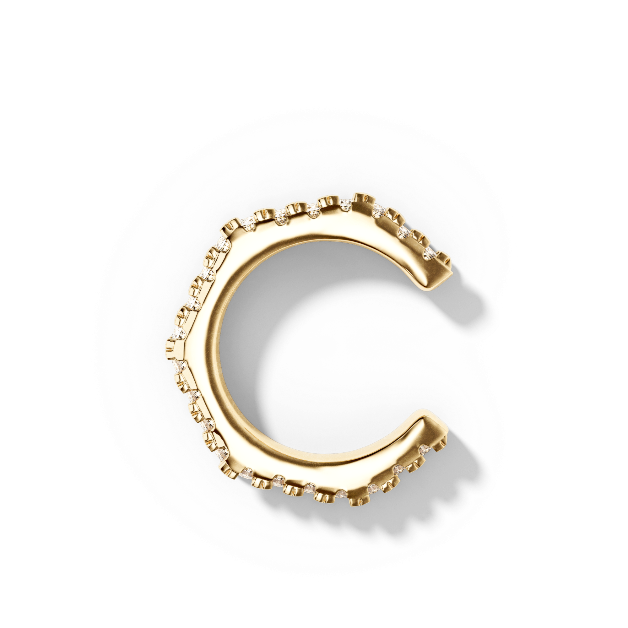 Earcuff Heptagonal Pavée - Sun Society 