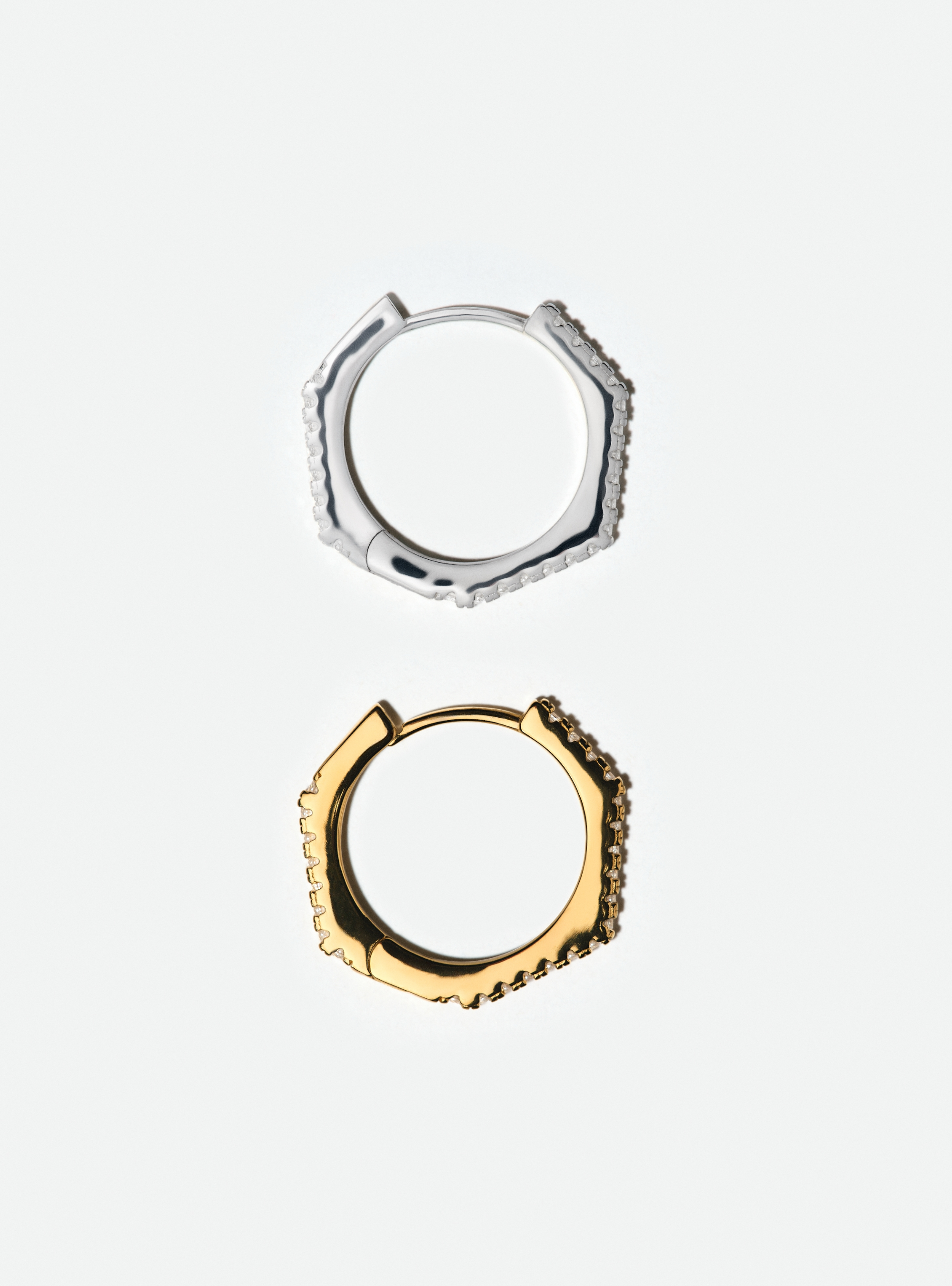 Boucle Heptagonal Pavée 10.5 mm - Sun Society 