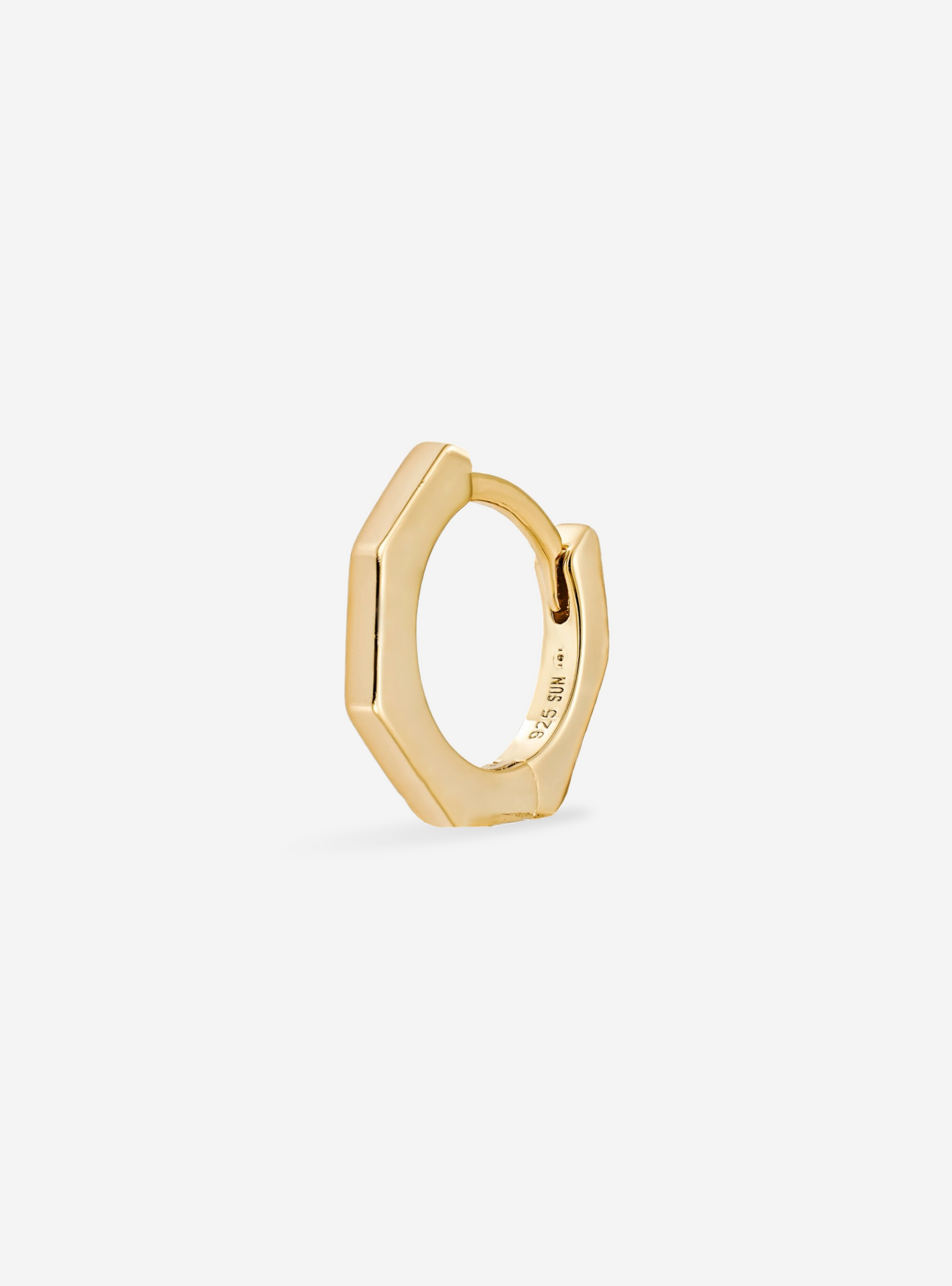 Boucle Heptagonal No Stone 8 mm - Sun Society boucles d'oreille