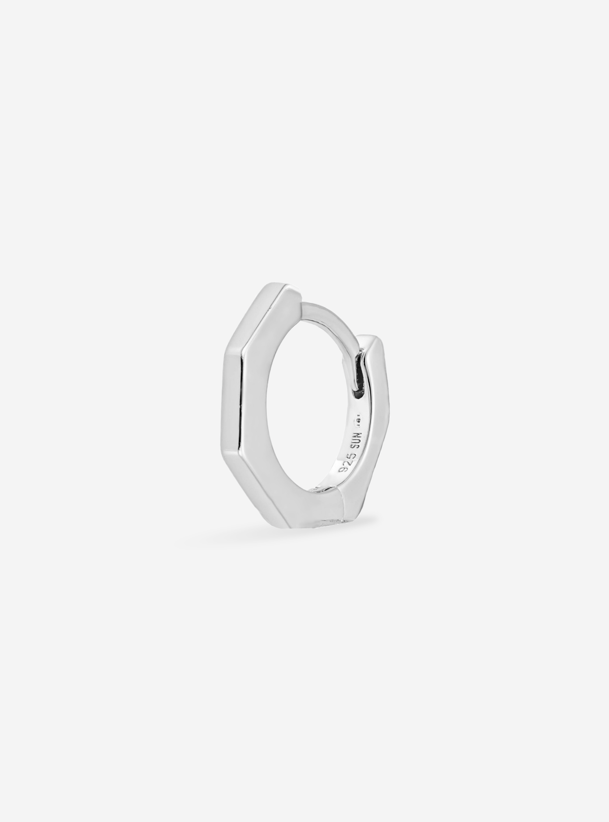 Boucle Heptagonal No Stone 8 mm - Sun Society boucles d'oreille