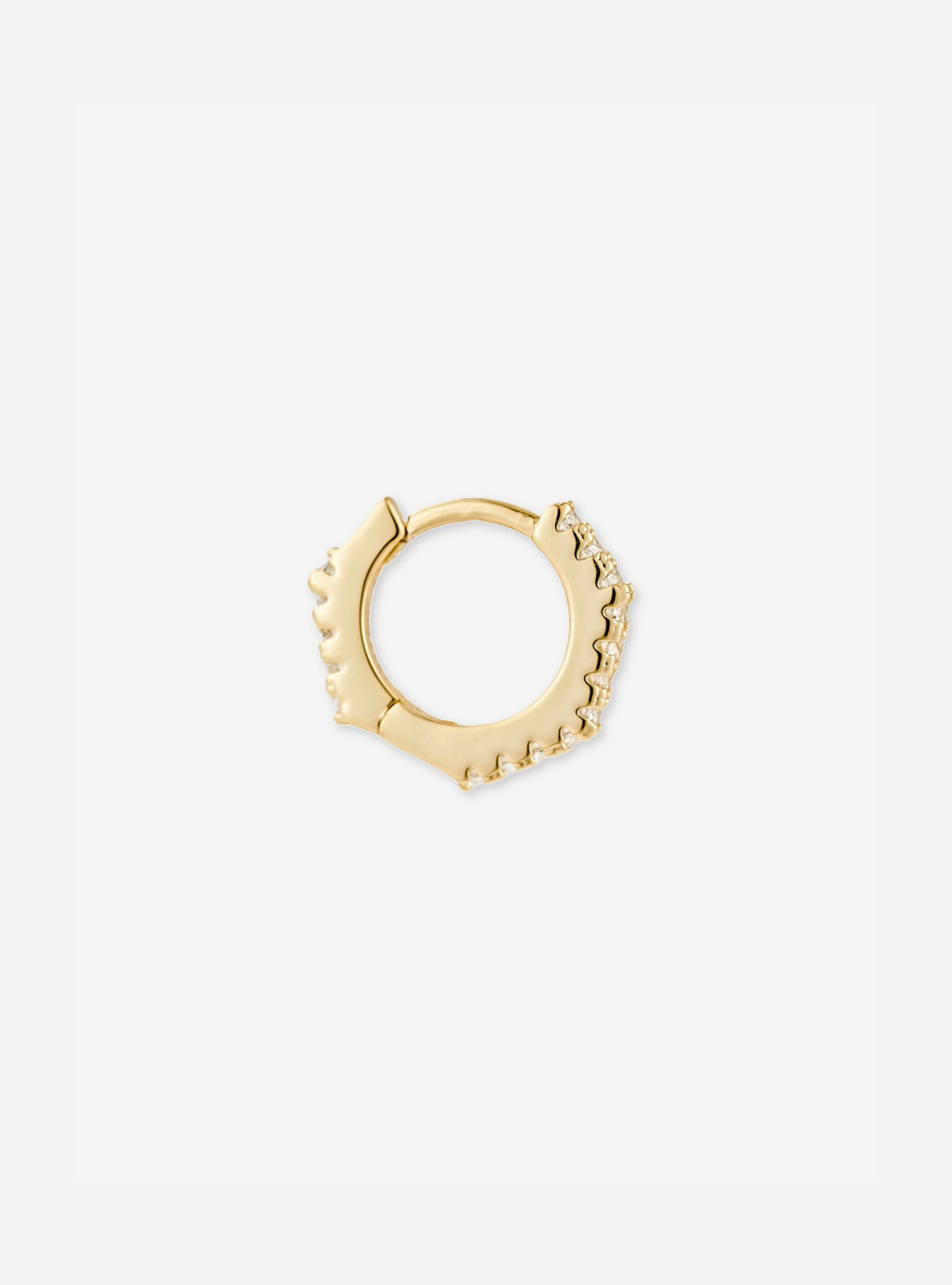 Boucle Heptagonal Pavée 6.5 mm - Sun Society boucles d'oreille