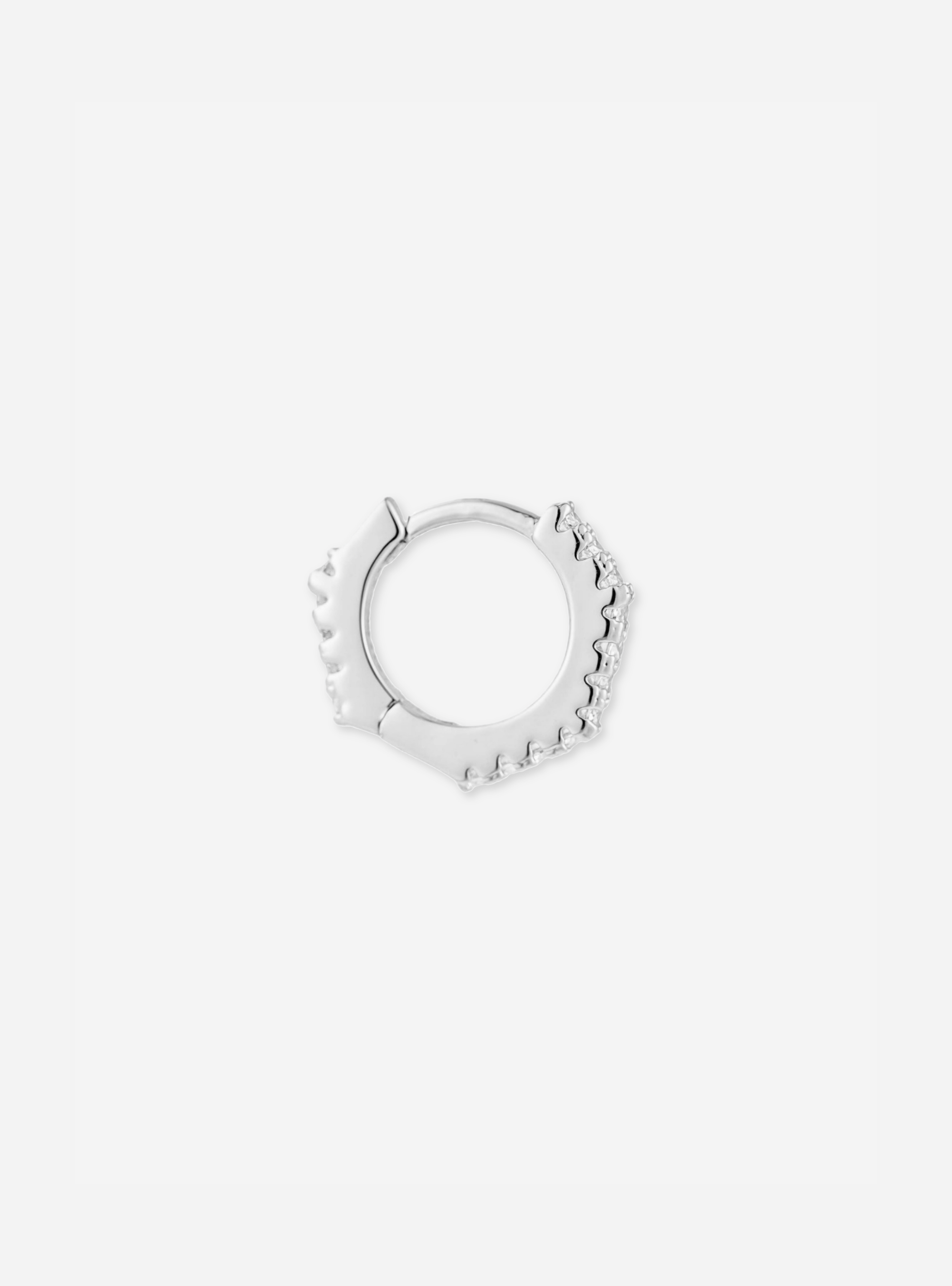 Boucle Heptagonal Pavée 6.5 mm - Sun Society boucles d'oreille