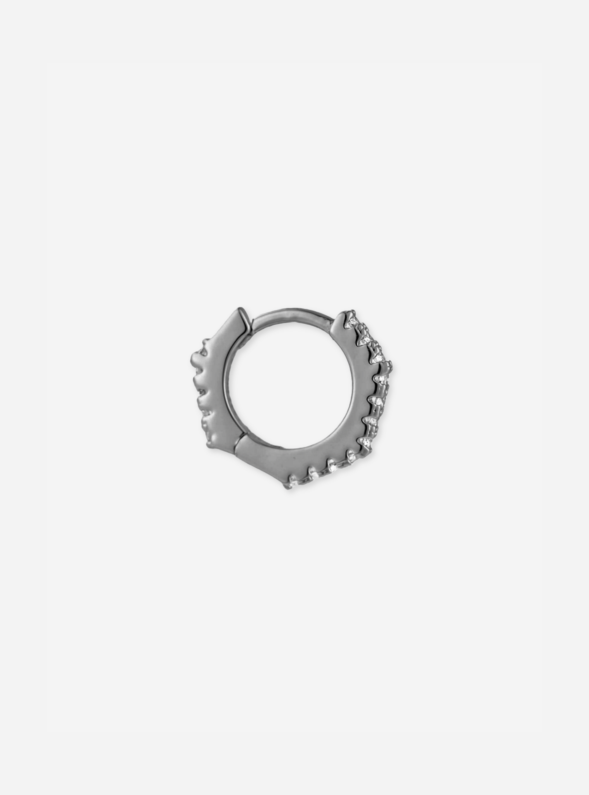 Boucle Heptagonal Pavée 6.5 mm - Sun Society boucles d'oreille