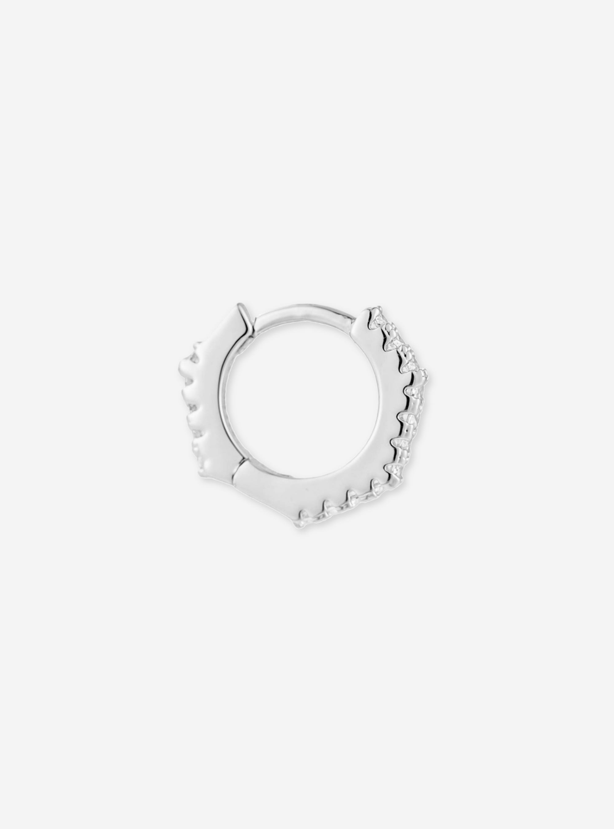 Boucle Heptagonal Pavée 8 mm - Sun Society boucles d'oreille