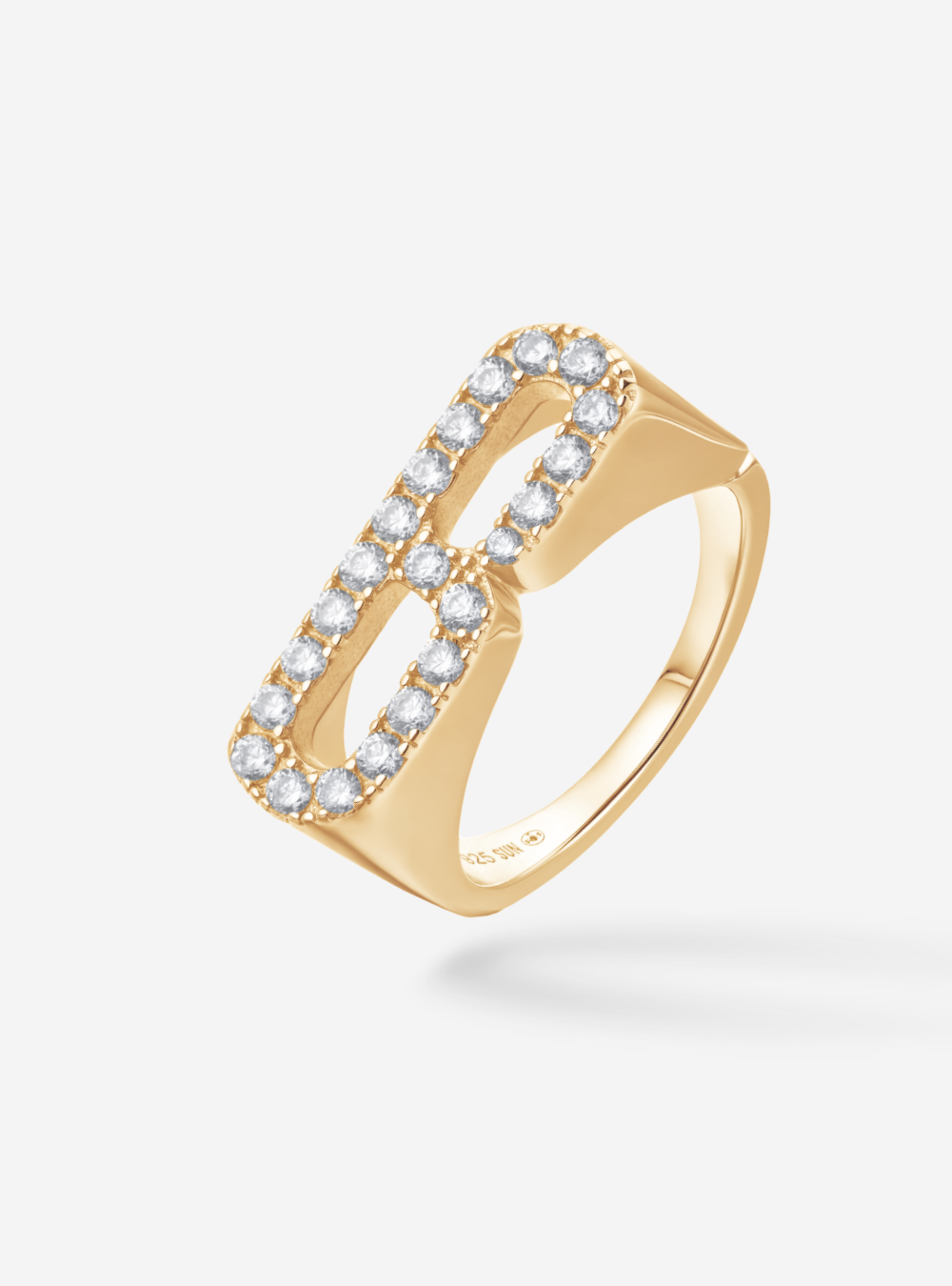 Bague Initial B - Sun Society 