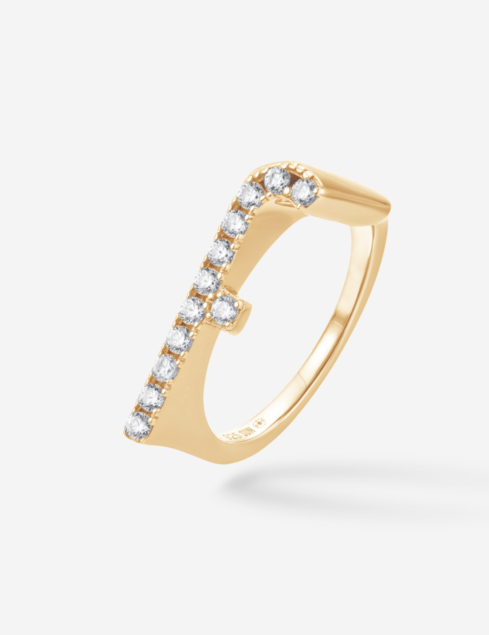 Bague Initial F - Sun Society 