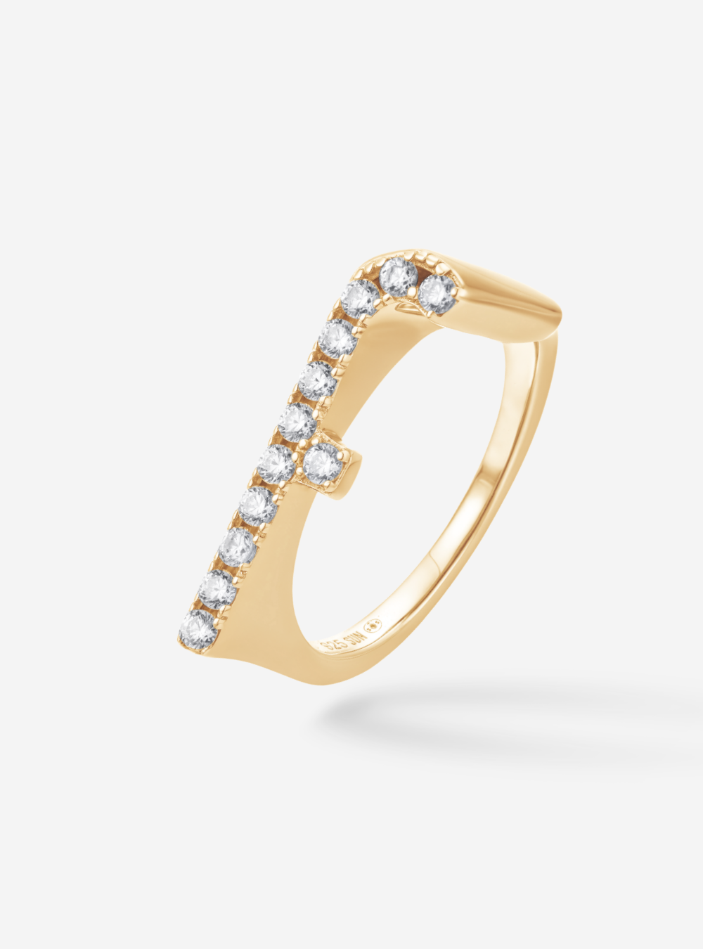 Bague Initial F - Sun Society 