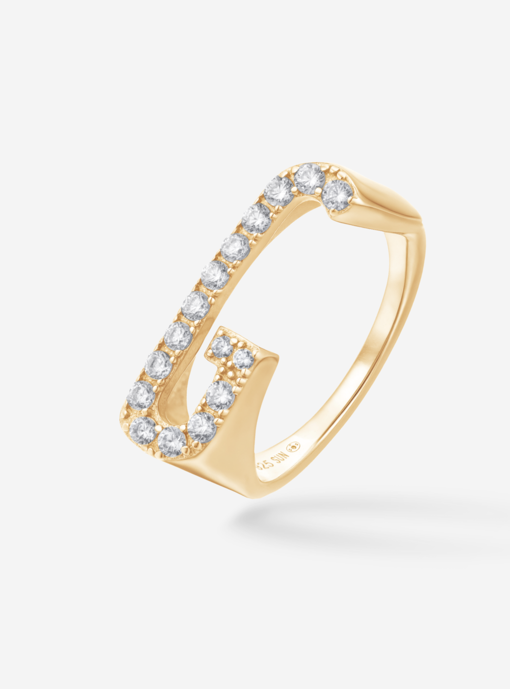 Bague Initial G - Sun Society 