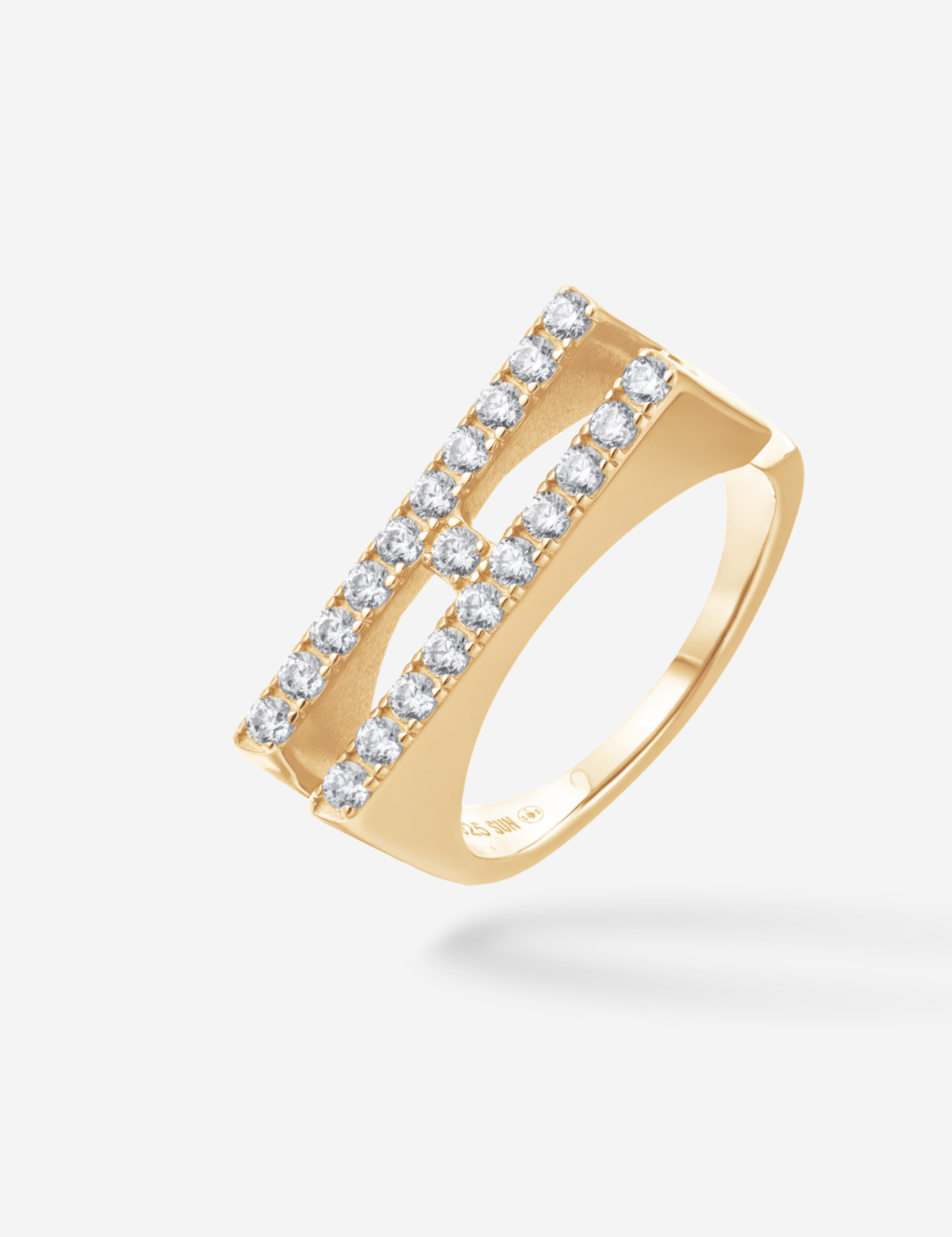 Bague Initial H - Sun Society 