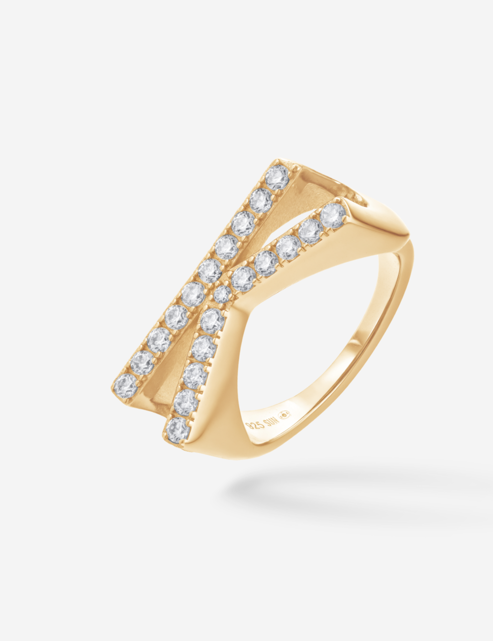 Bague Initial K - Sun Society 