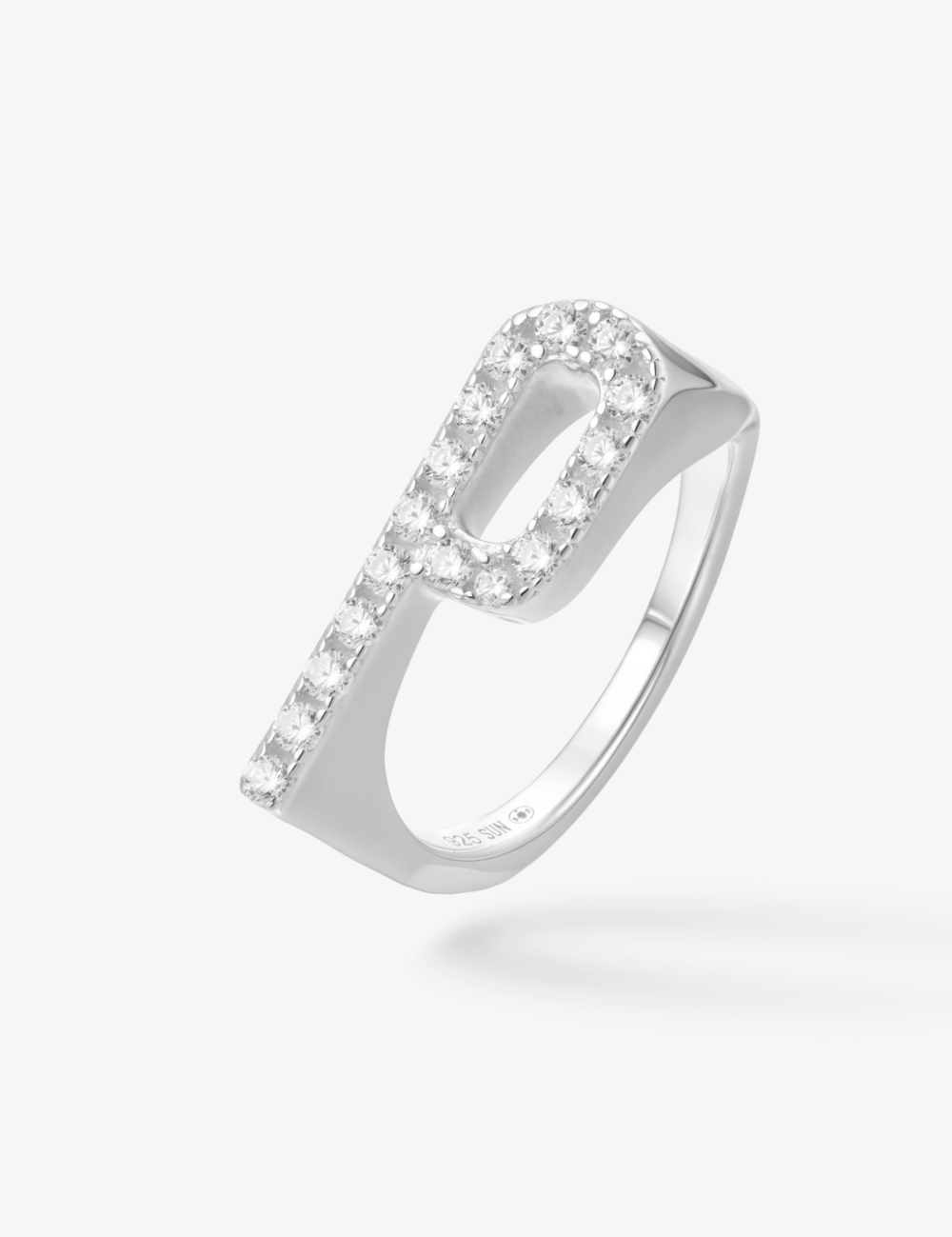 Bague Initial P - Sun Society 